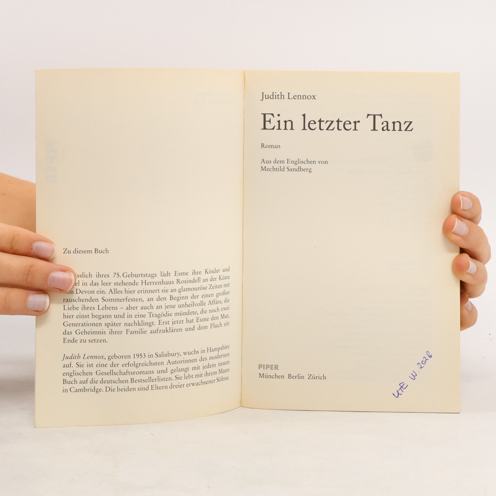 Judith Lennox Ein letzter Tanz
