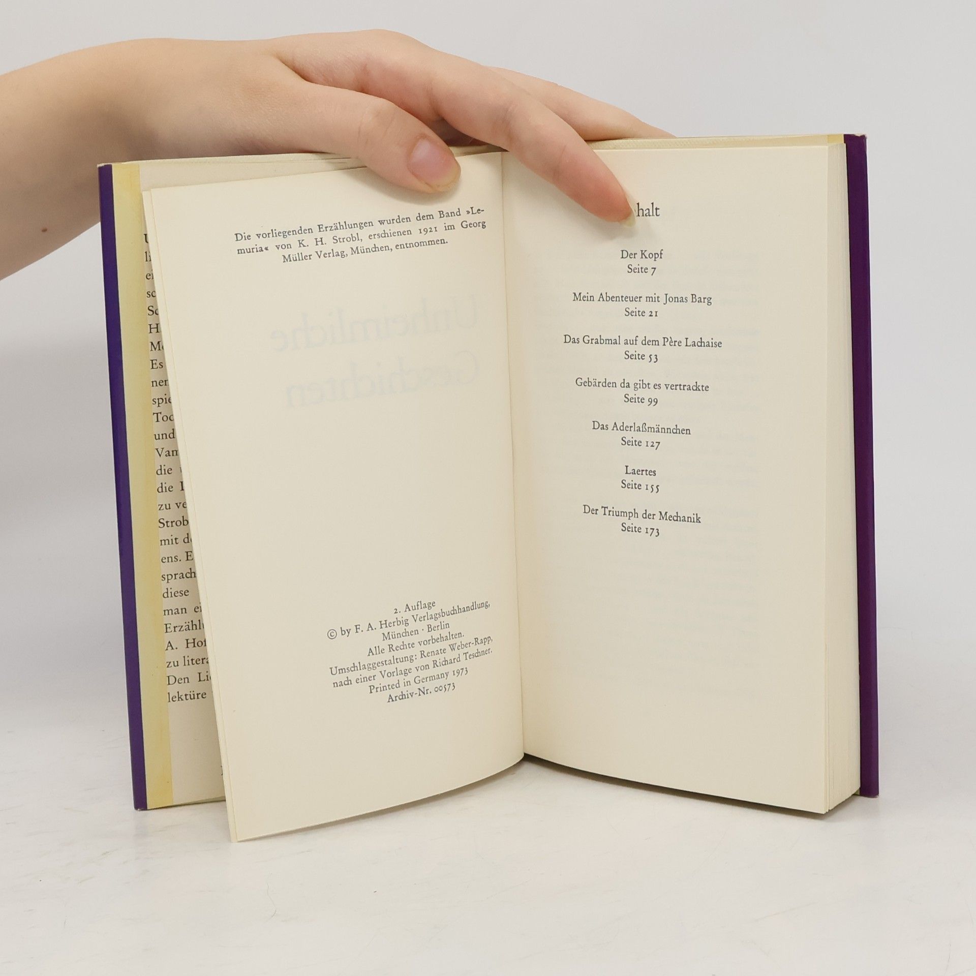 Karl Hans Strobl Unheimliche Geschichten
