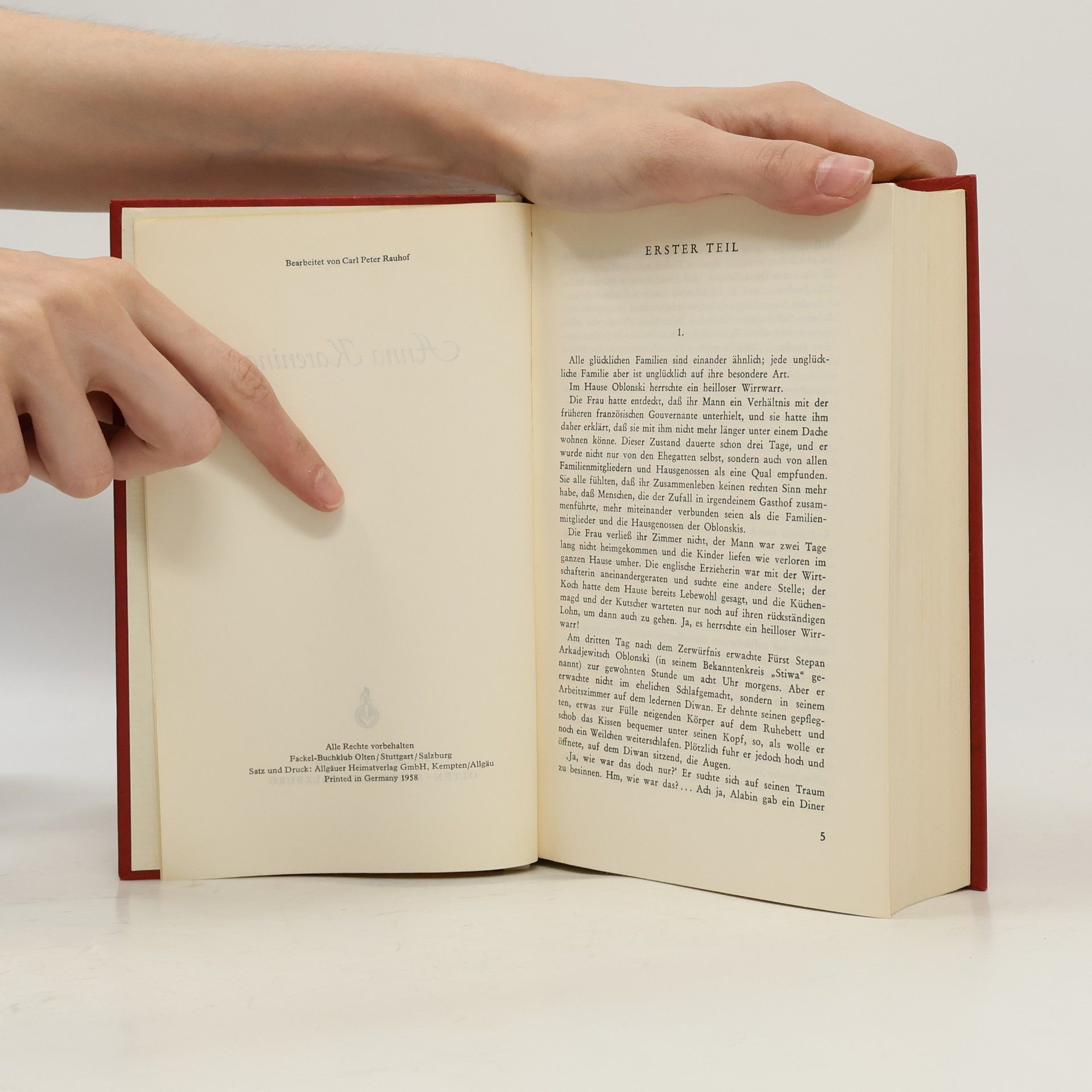 Lew Nikolajewitsch Tolstoi Anna Karenina