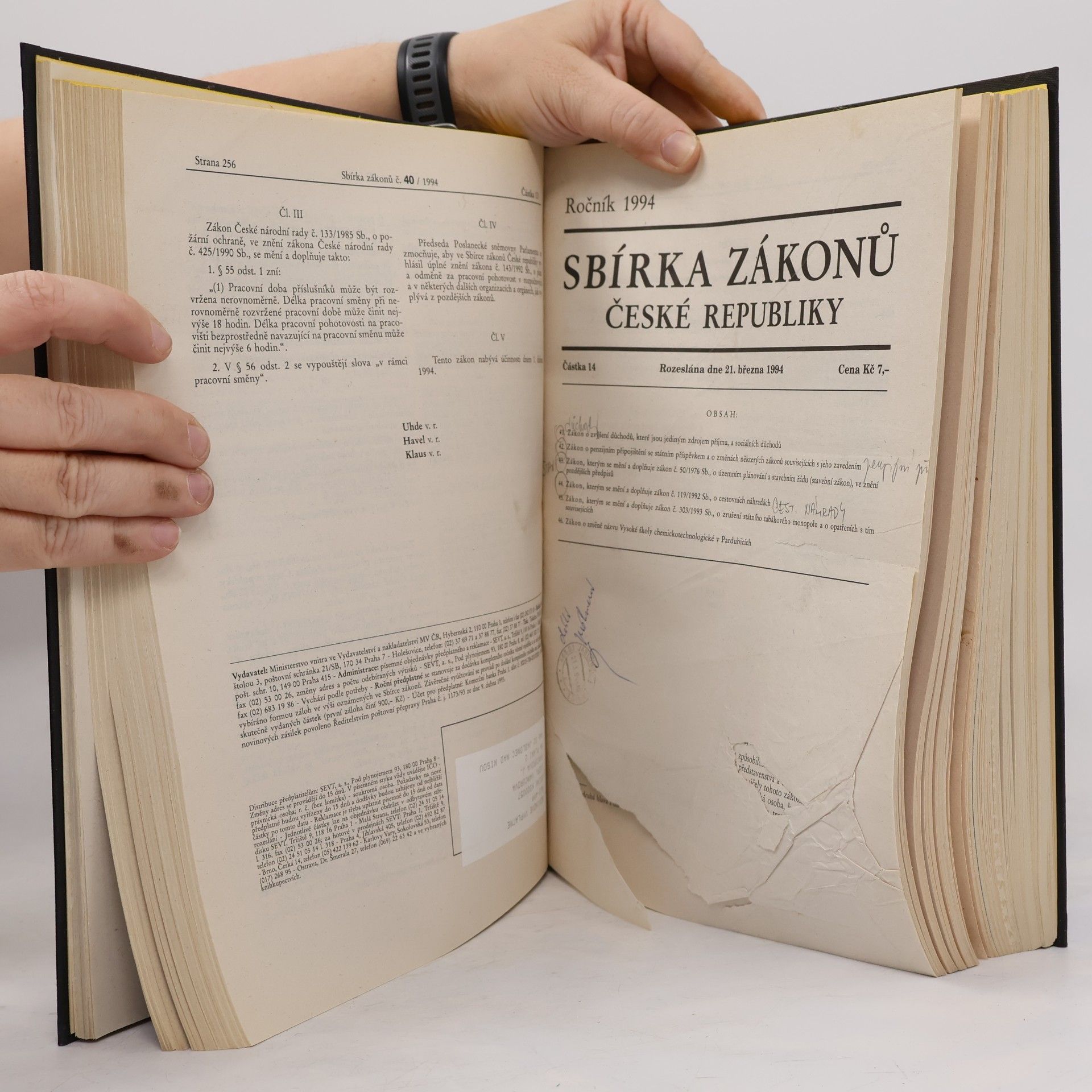 Autores varios Sbírka zákonů 1994