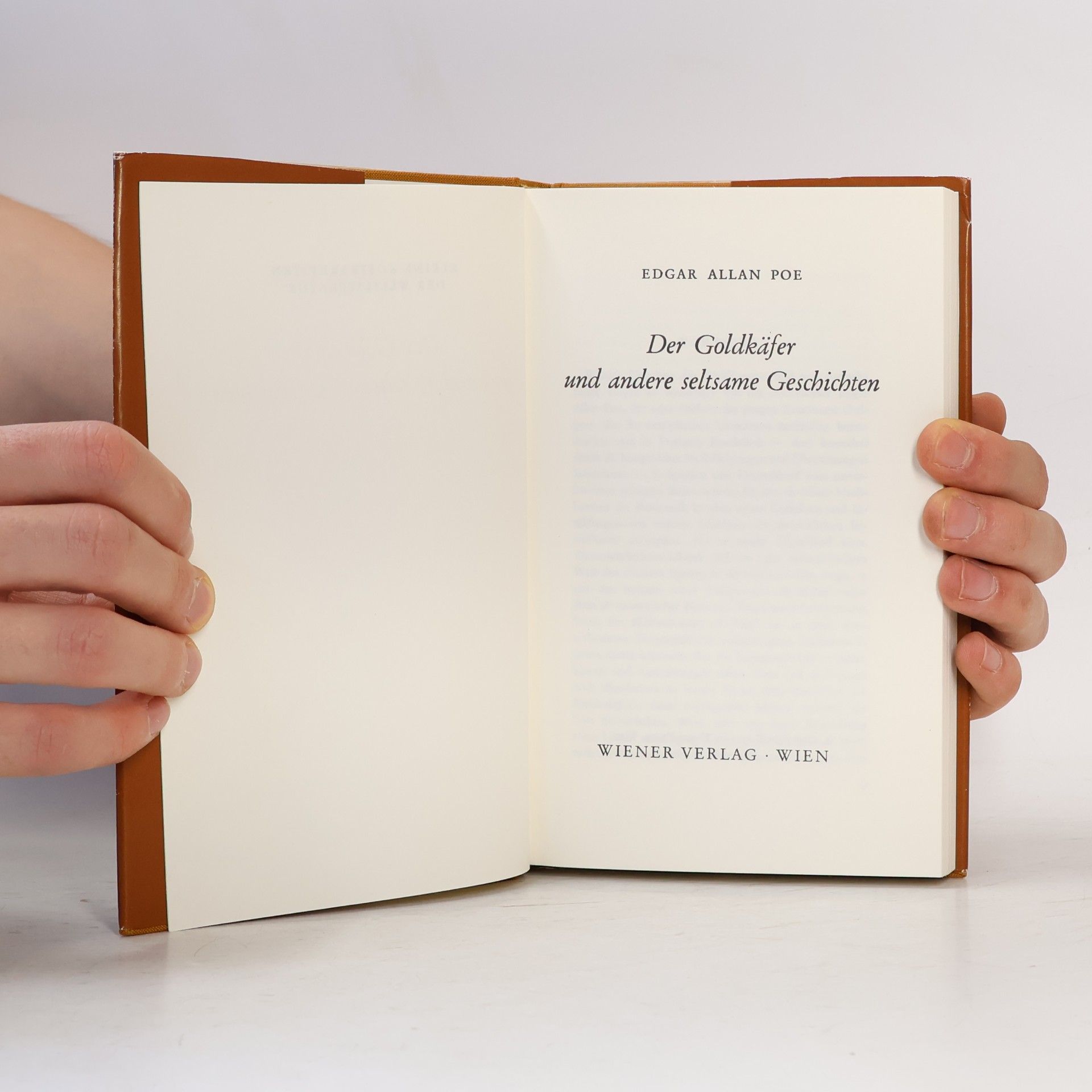Edgar Allan Poe Der Goldkäfer und andere seltsame Geschichten