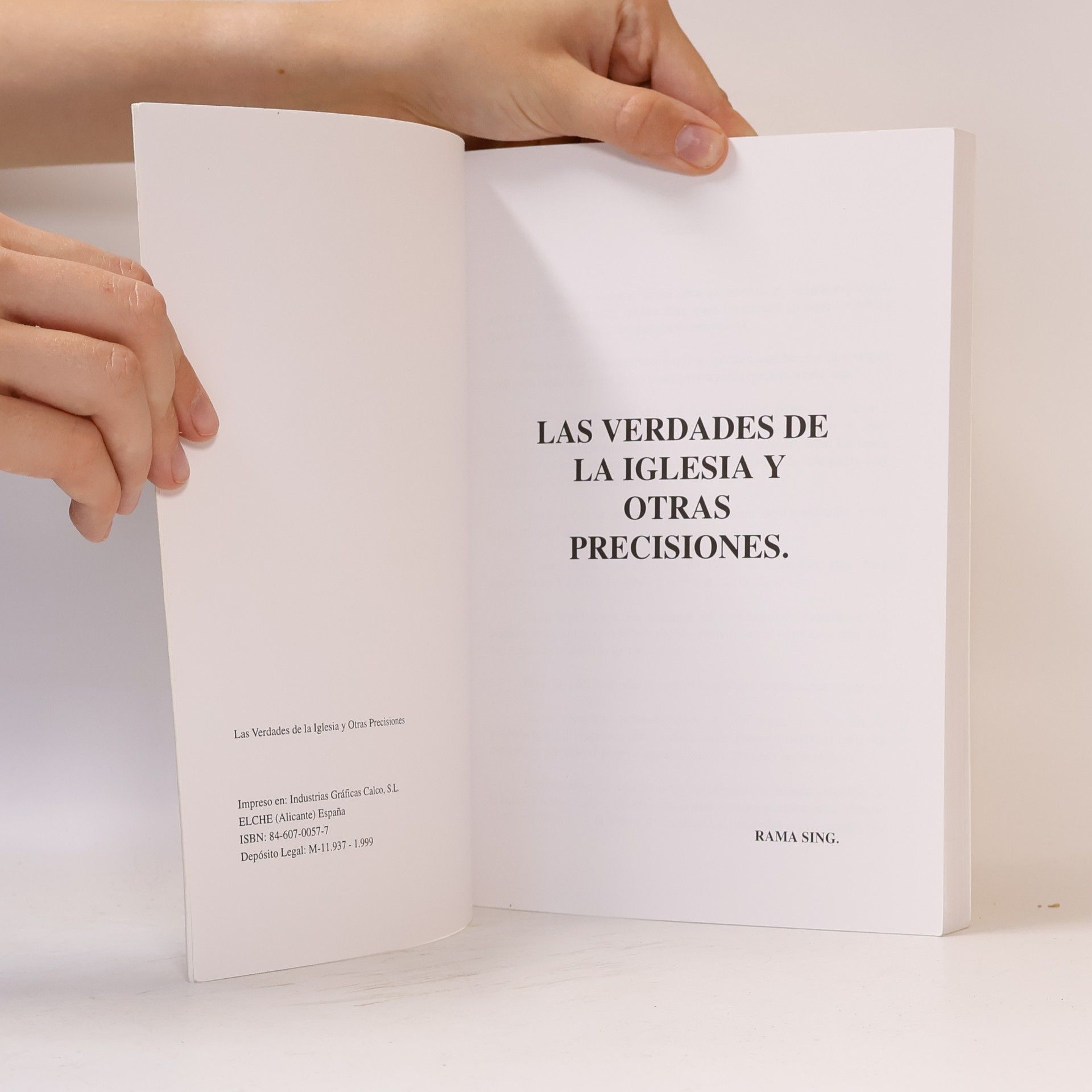 Rama Sing Las verdades de la Iglesia y otras precisiones