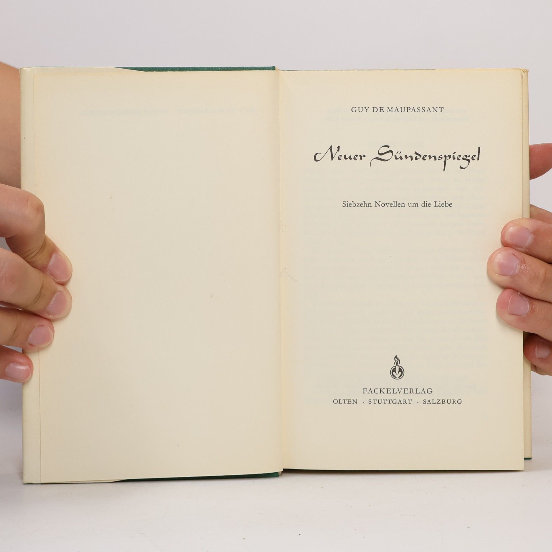 Guy de Maupassant Neuer Sündenspiegel