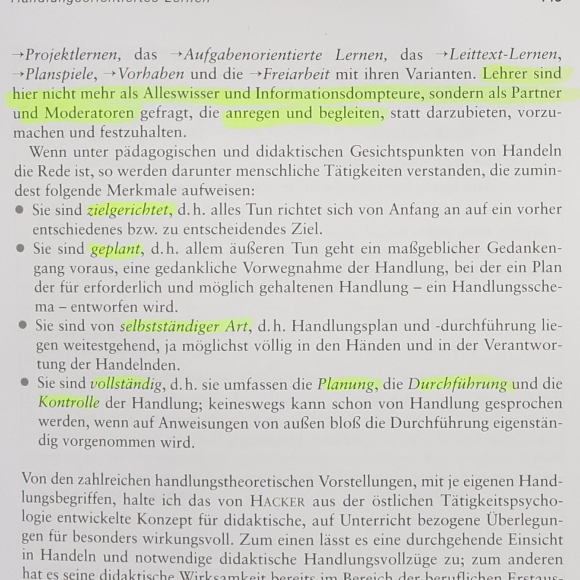 Wilhelm Peterßen Kleines Methoden-Lexikon