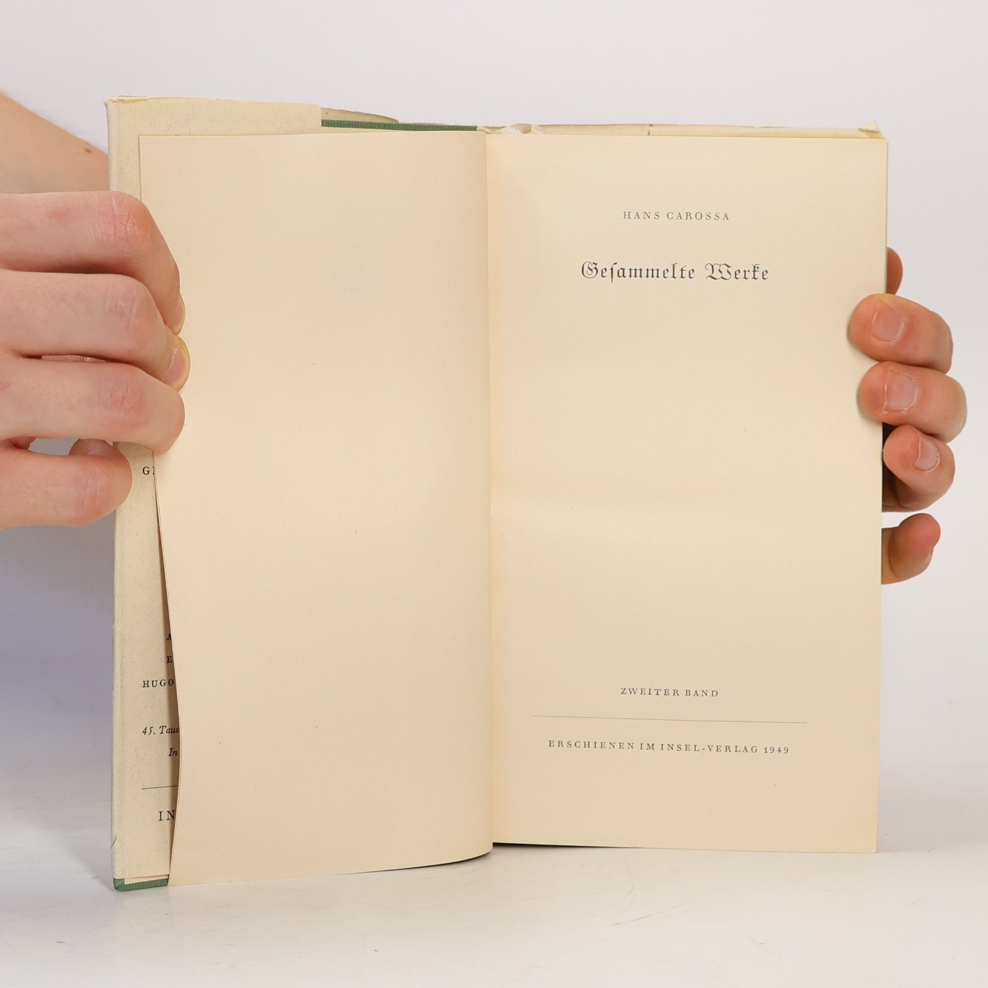 Hans Carossa Gesammelte Werke 1-2