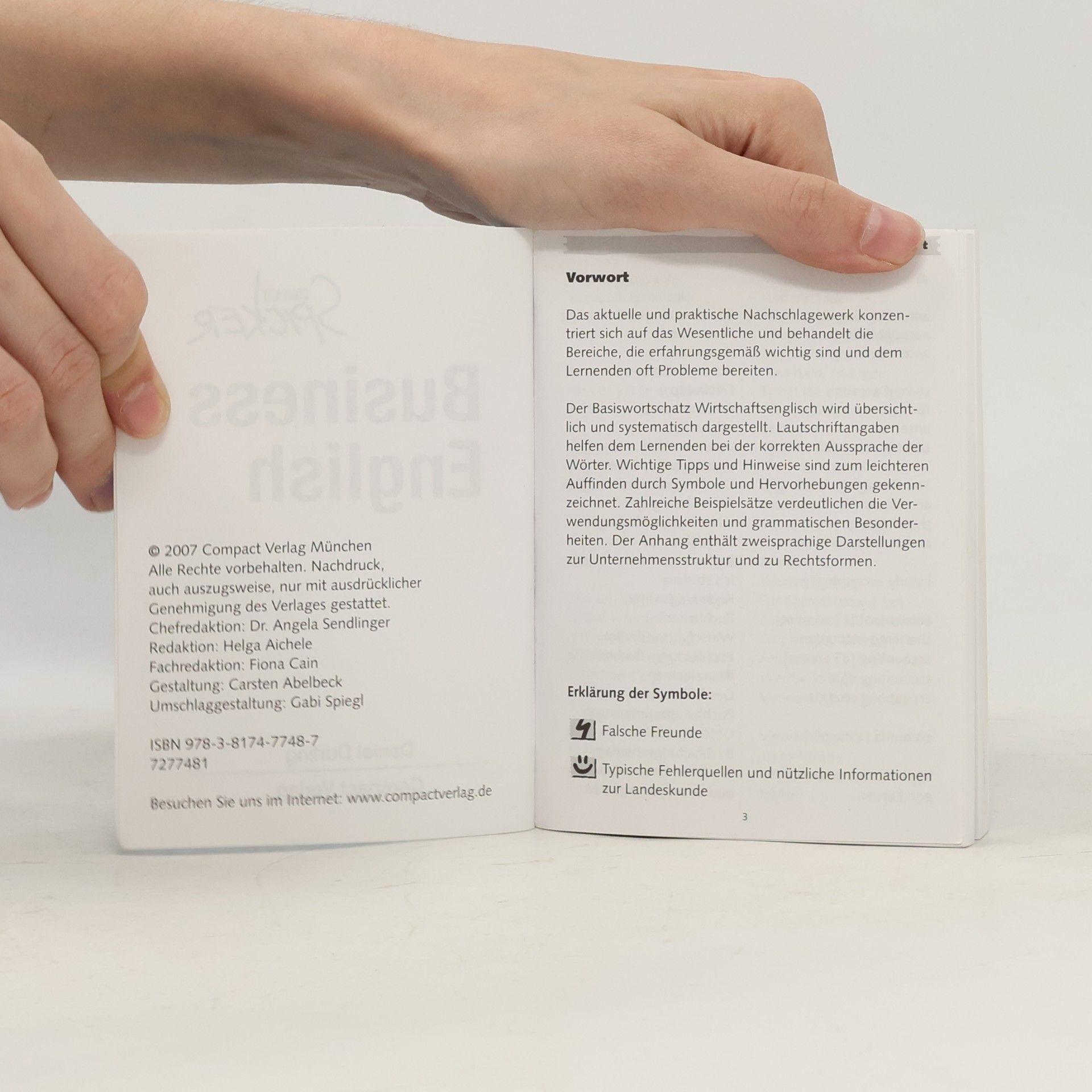 Daniel Durling Compact Spicker: Business English
