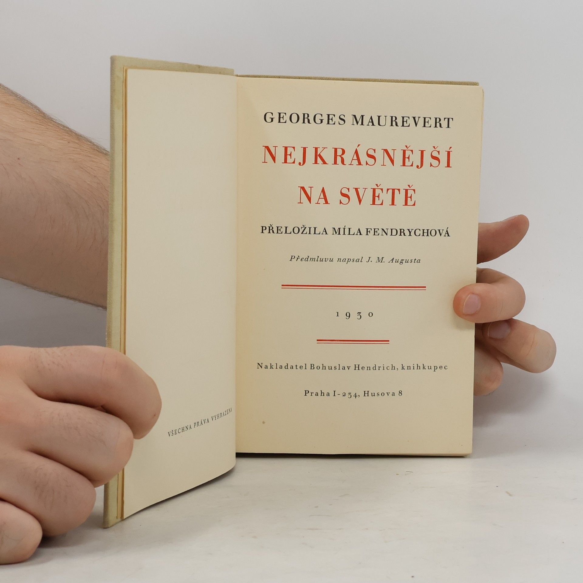 Georges Maurevert Nejkrásnější na světě