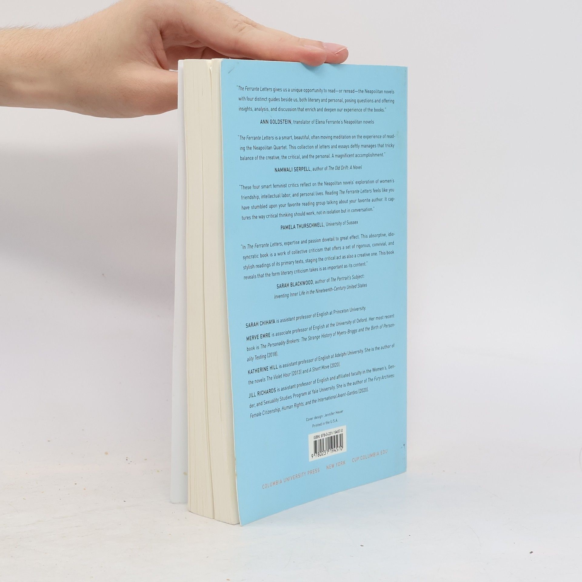 Sarah Chihaya The Ferrante Letters