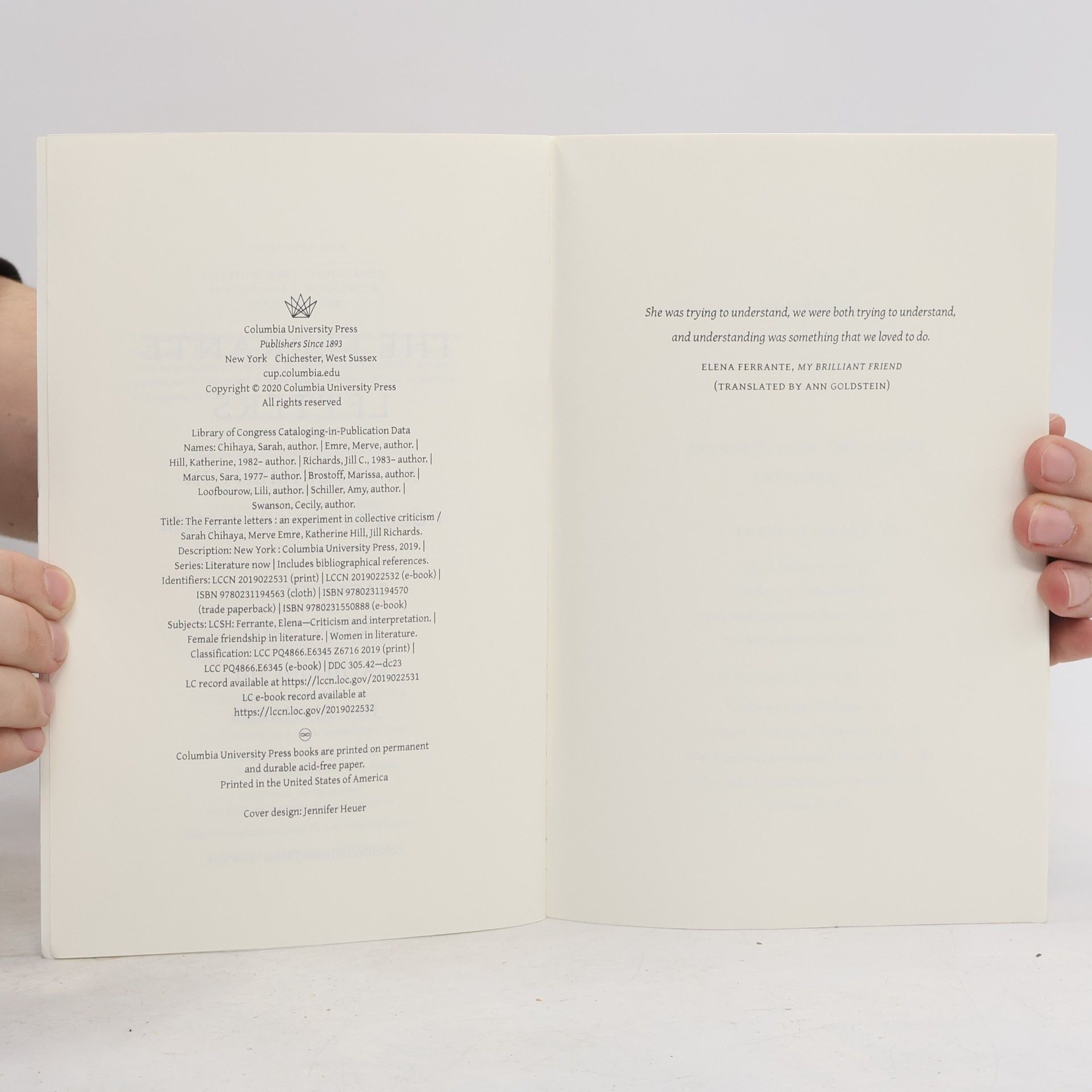 Sarah Chihaya The Ferrante Letters
