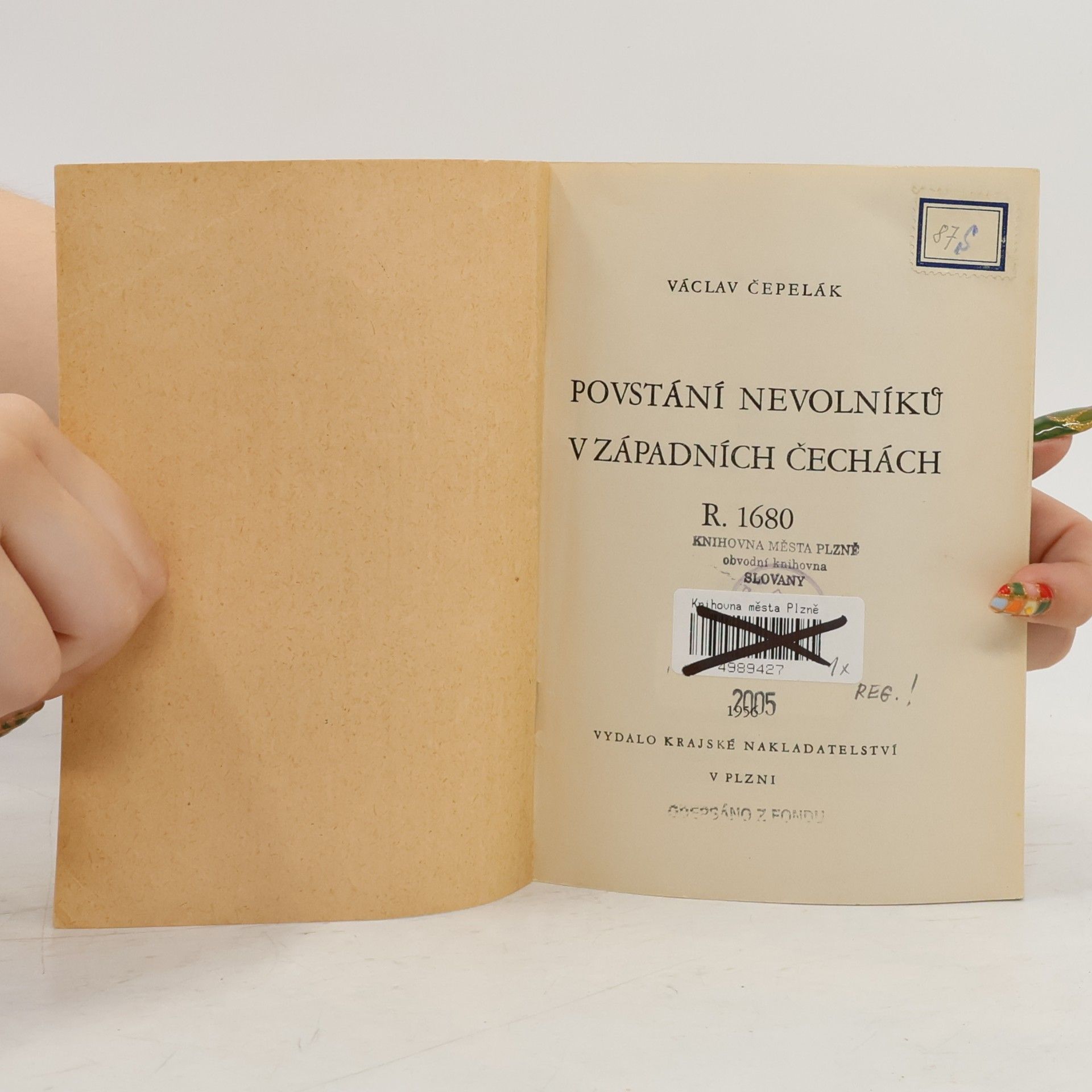 Václav Cepelák Povstání nevolníků v západních Čechách roku 1680