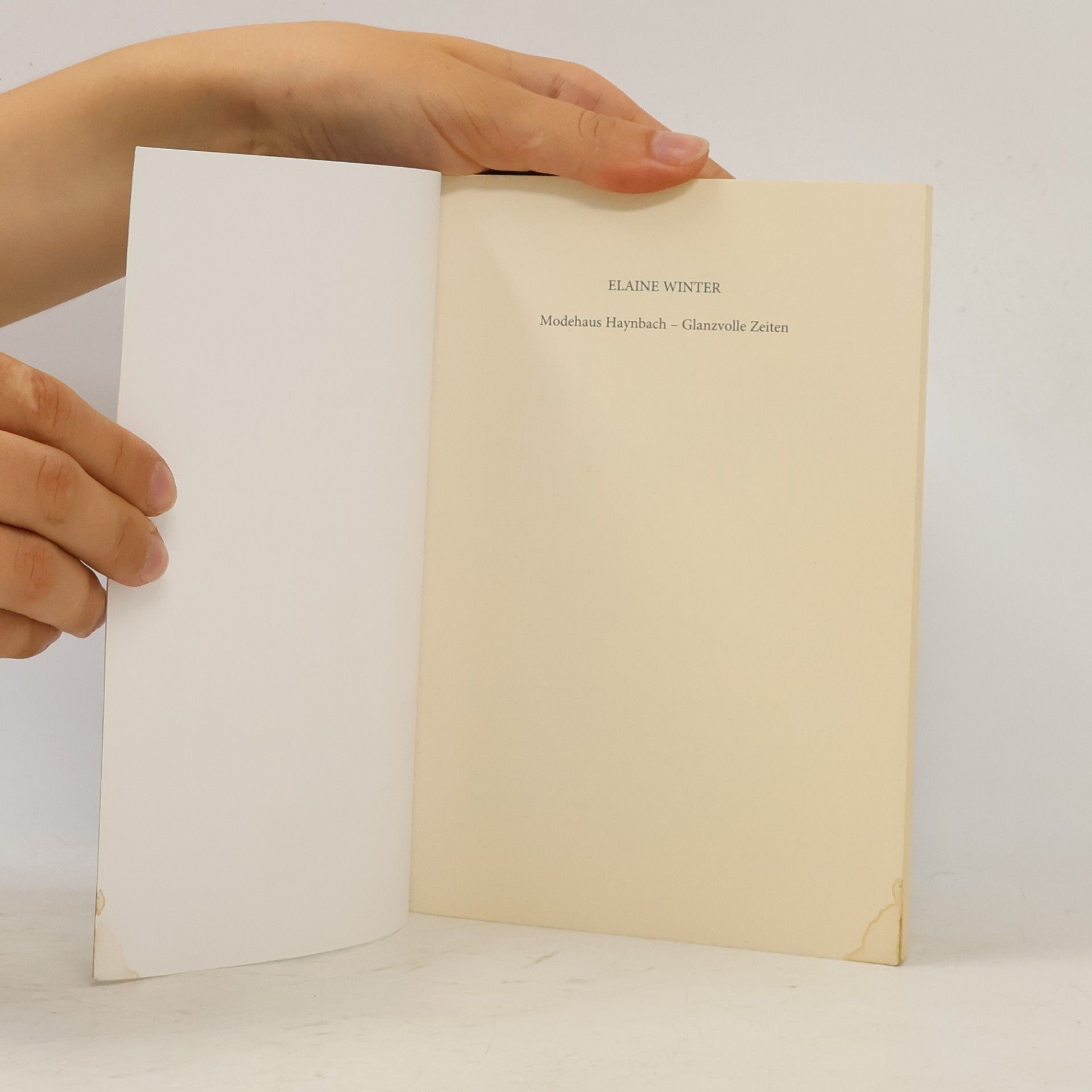 Elaine Winter Modehaus Haynbach - Glanzvolle Zeiten