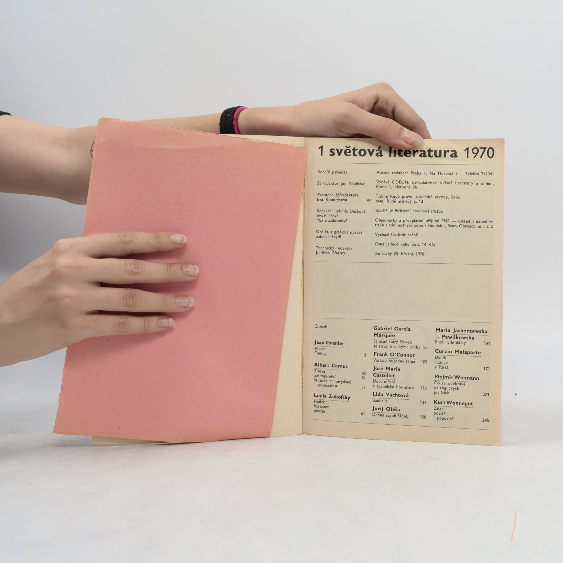 Kolektiv autorů Světová literatura 1/1970