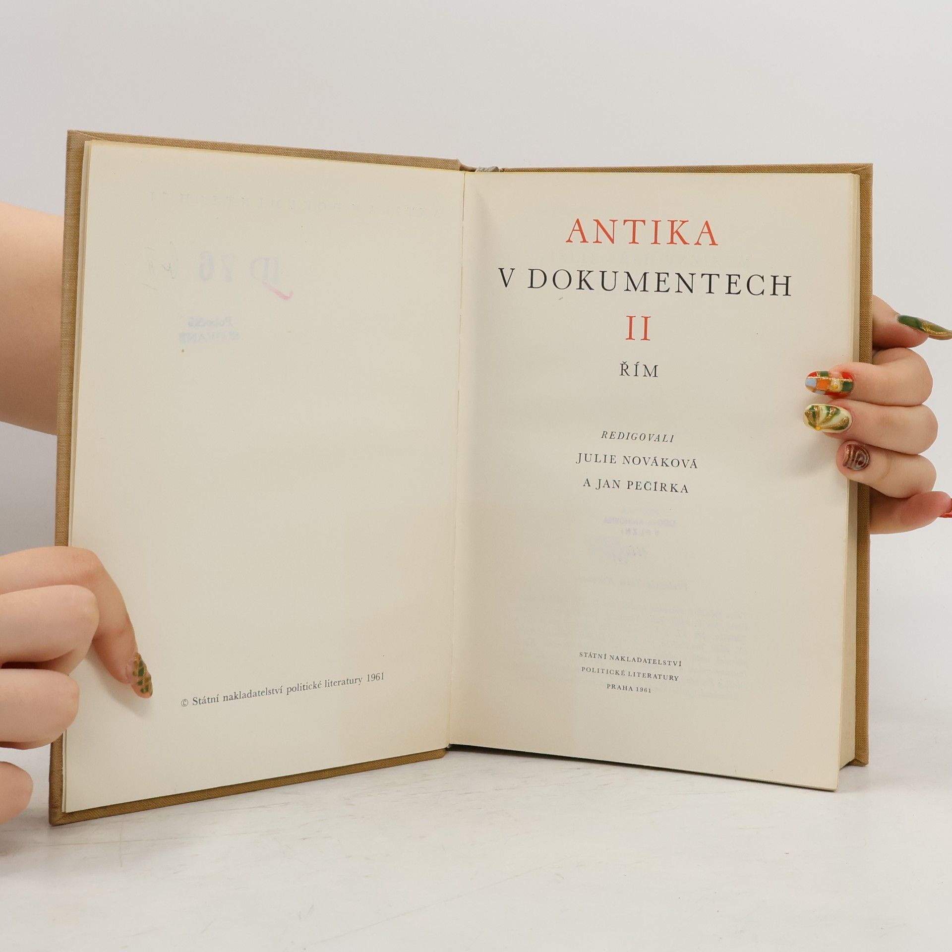 Julie Nováková Antika v dokumentech II. Řím
