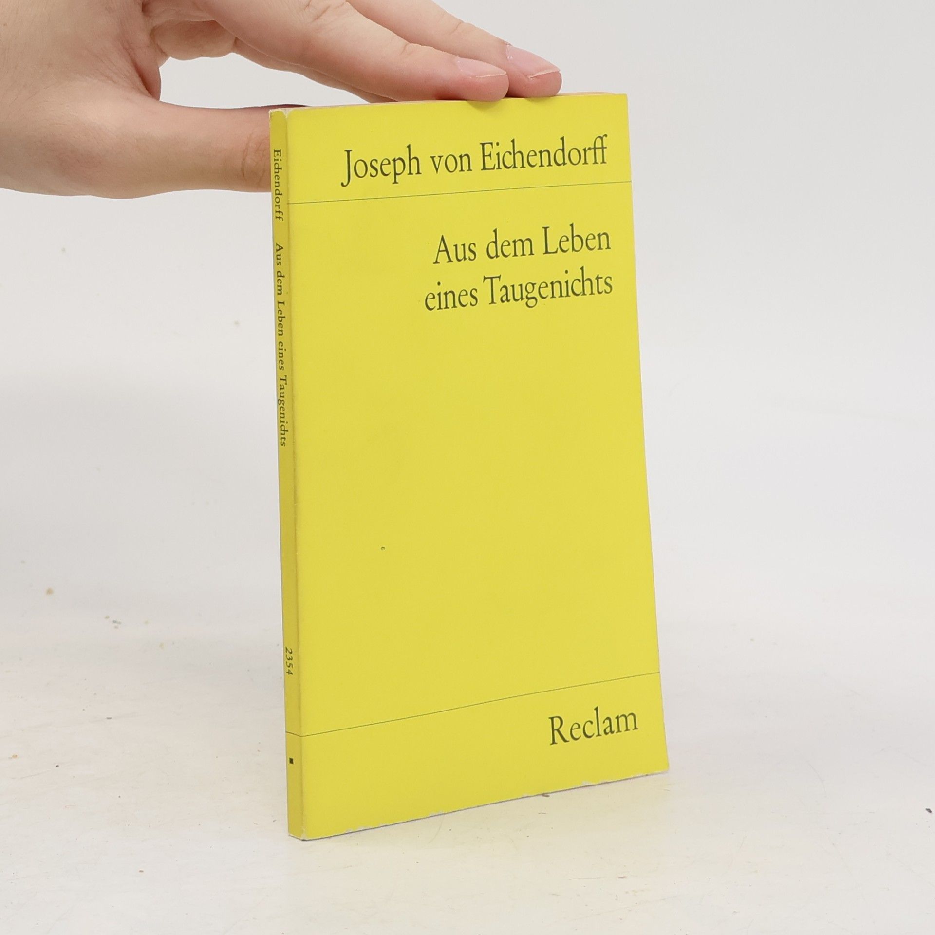 Joseph von Eichendorff Aus dem Leben eines Taugenichts