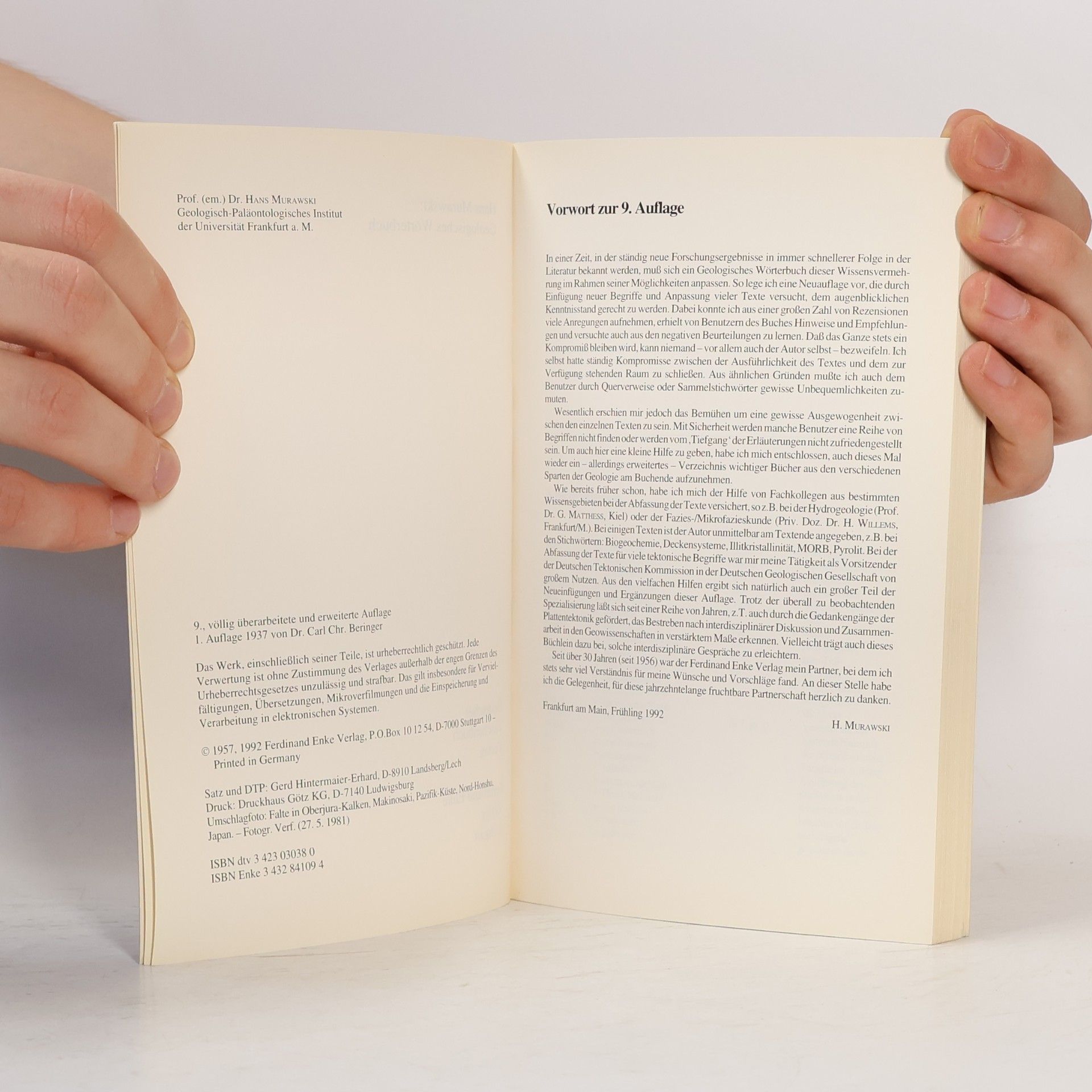 Hans Murawski Geologisches Wörterbuch