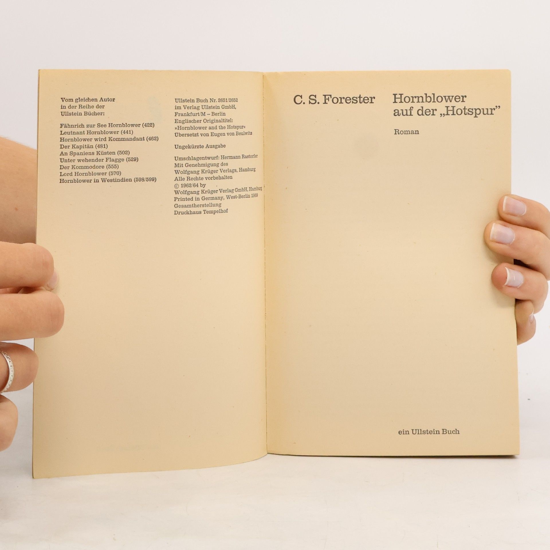 C. S. Forester Hornblowe auf der "Hotspur"