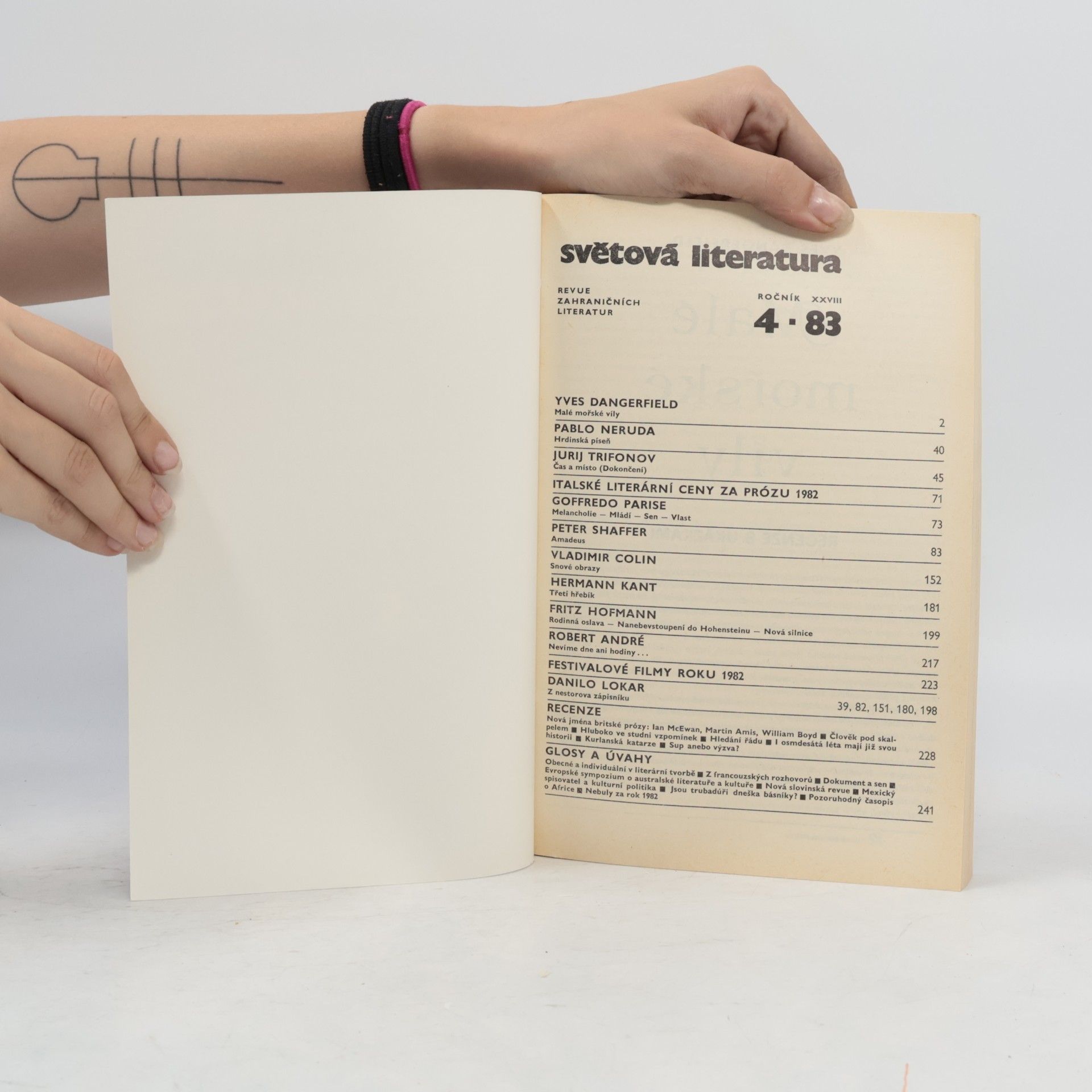 Kolektiv autorů Světová literatura 4/83