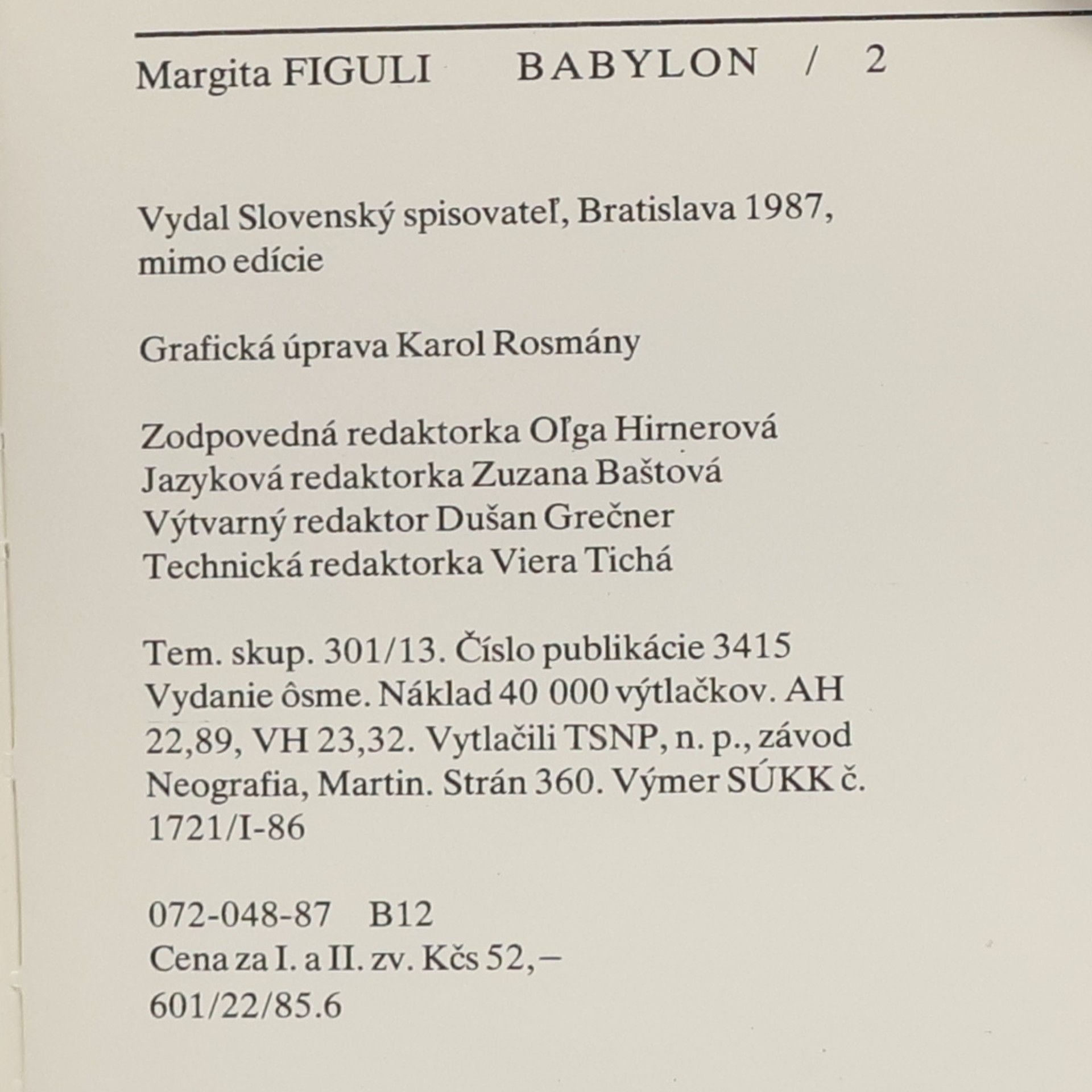 Figuli Margita Babylon 2