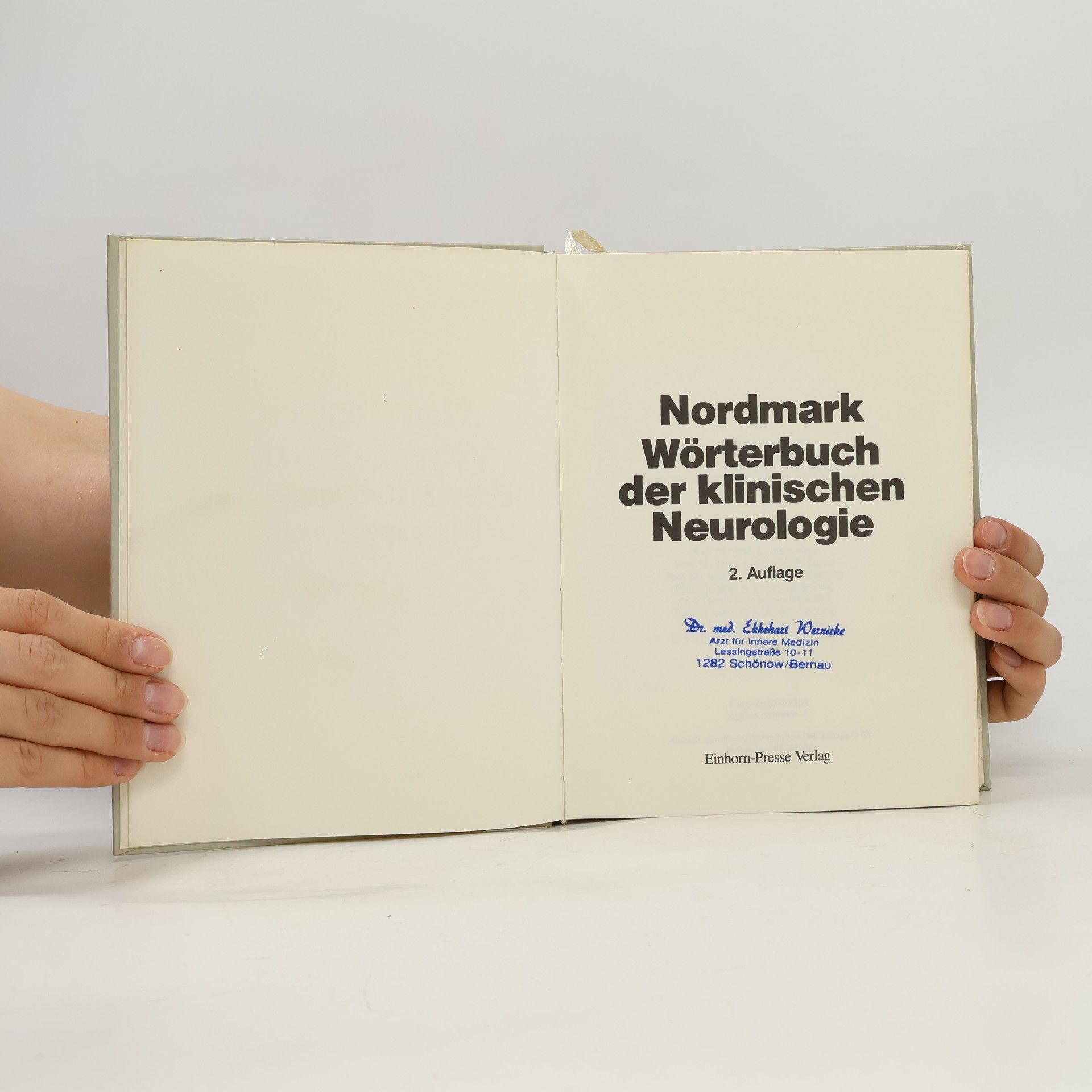 Frieder Láhoda Nordmark-Wörterbuch der klinischen Neurologie