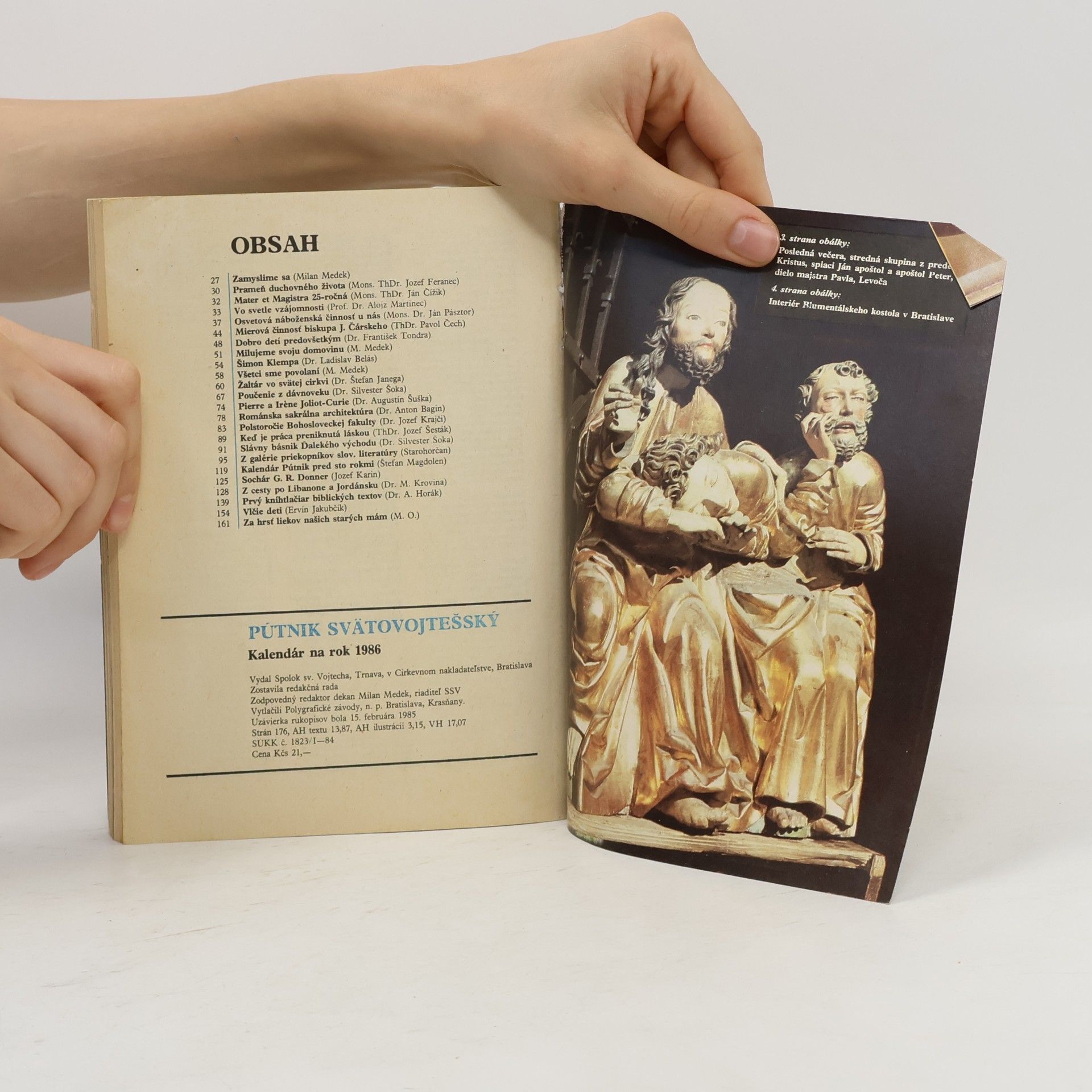 Various authors Pútnik svätovojtešský: kalendár na rok 1986
