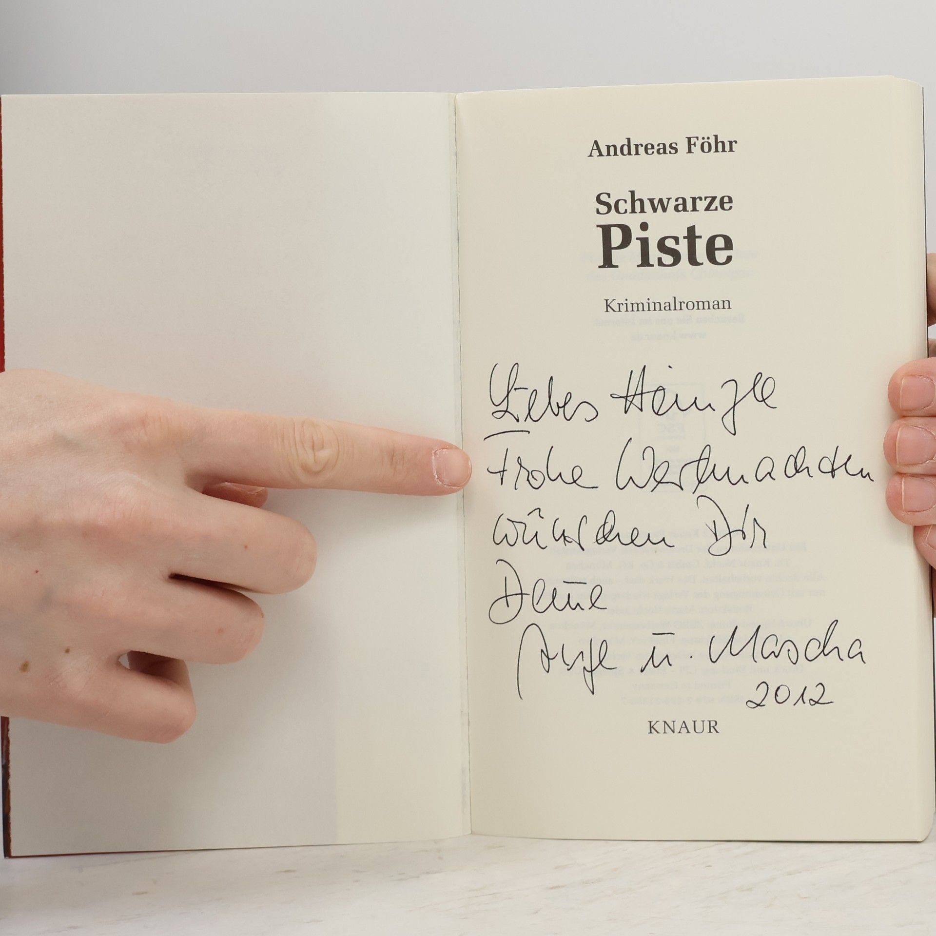 Andreas Föhr Schwarze Piste