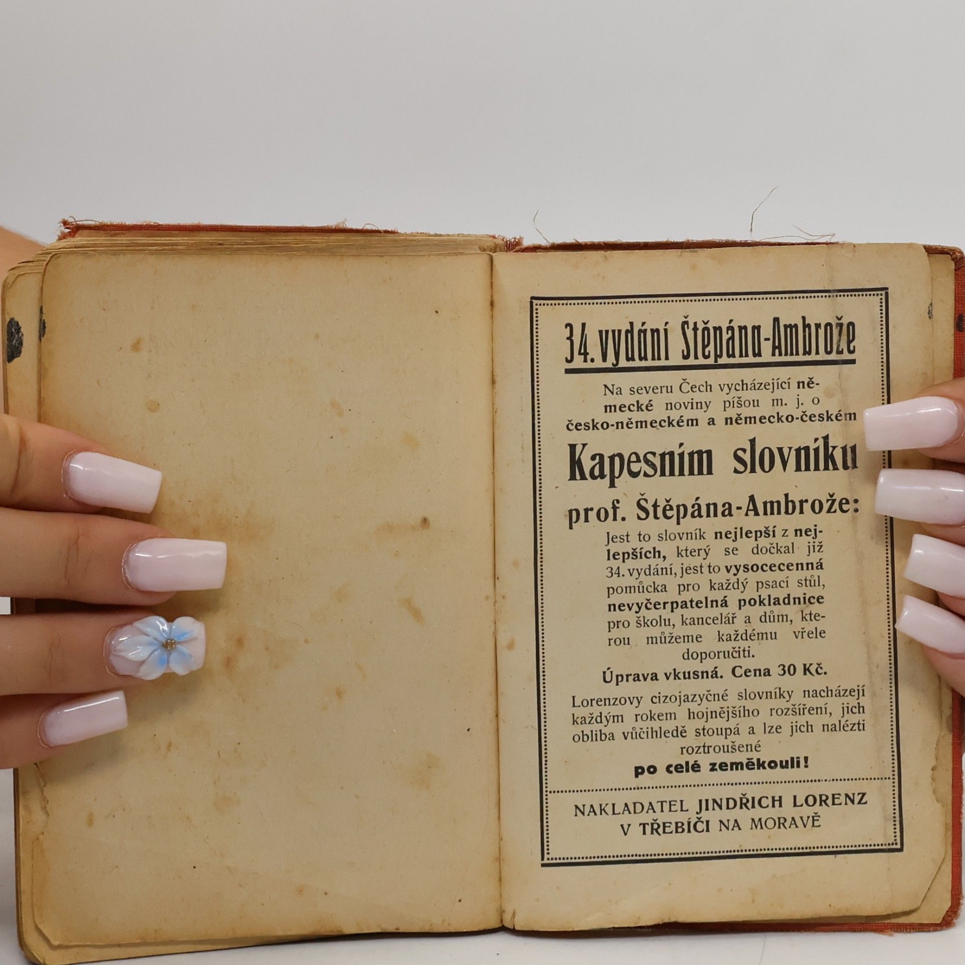 Josef Sedláček Nový kapesní slovník latinsko-český a česko-latinský. Díl I: Slovník latinsko-český