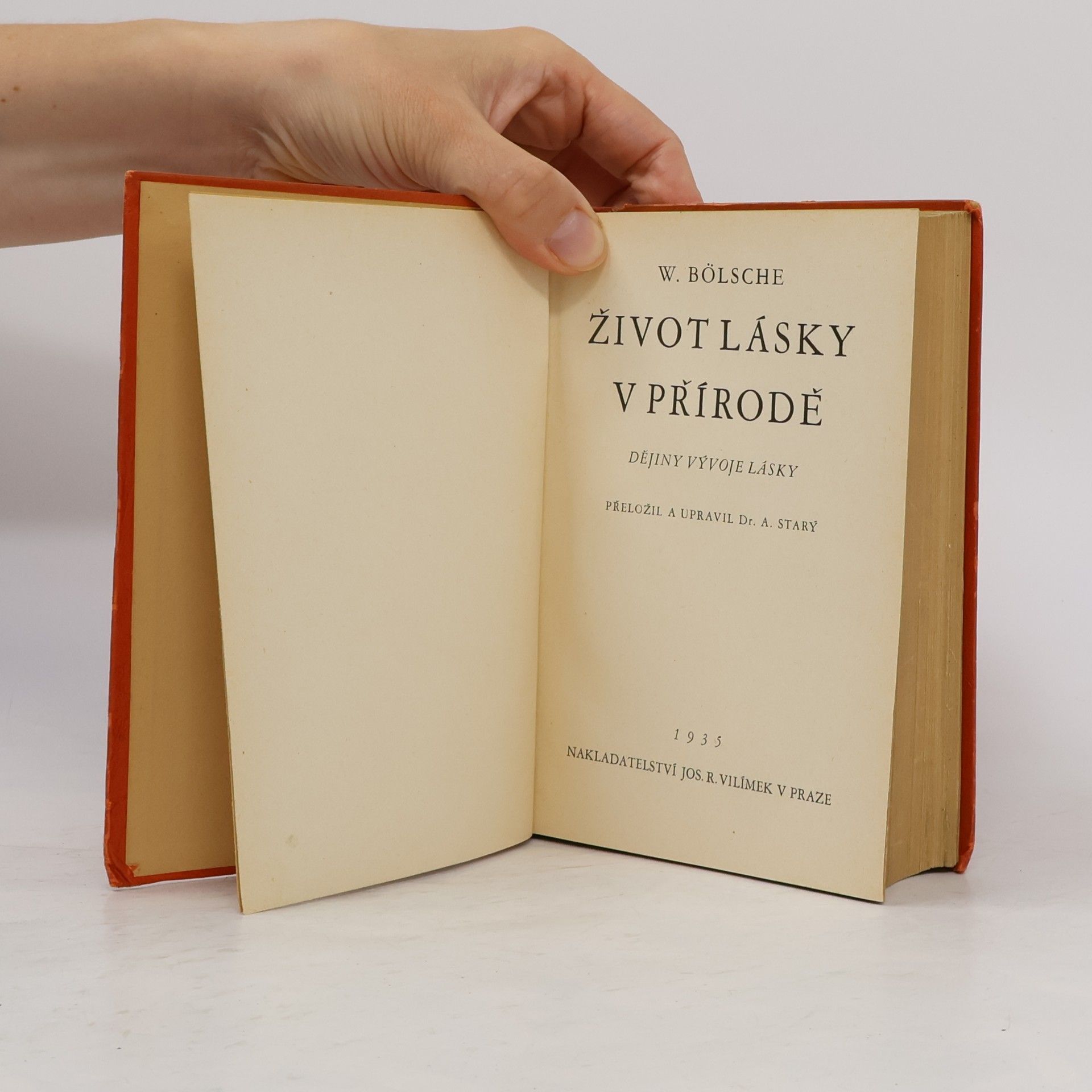 Wilhelm Bölsche Život lásky v přírodě