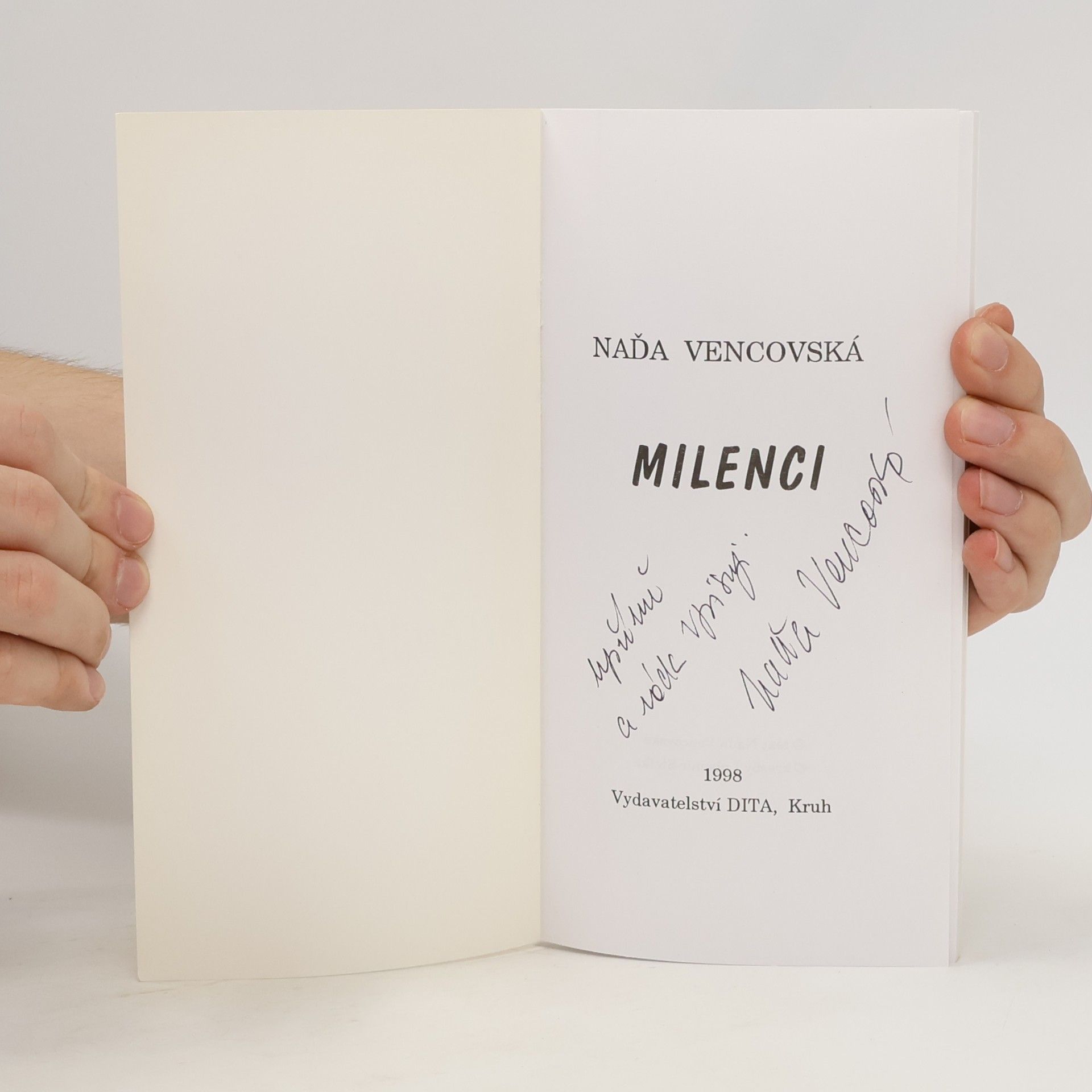 Naďa Vencovská Milenci