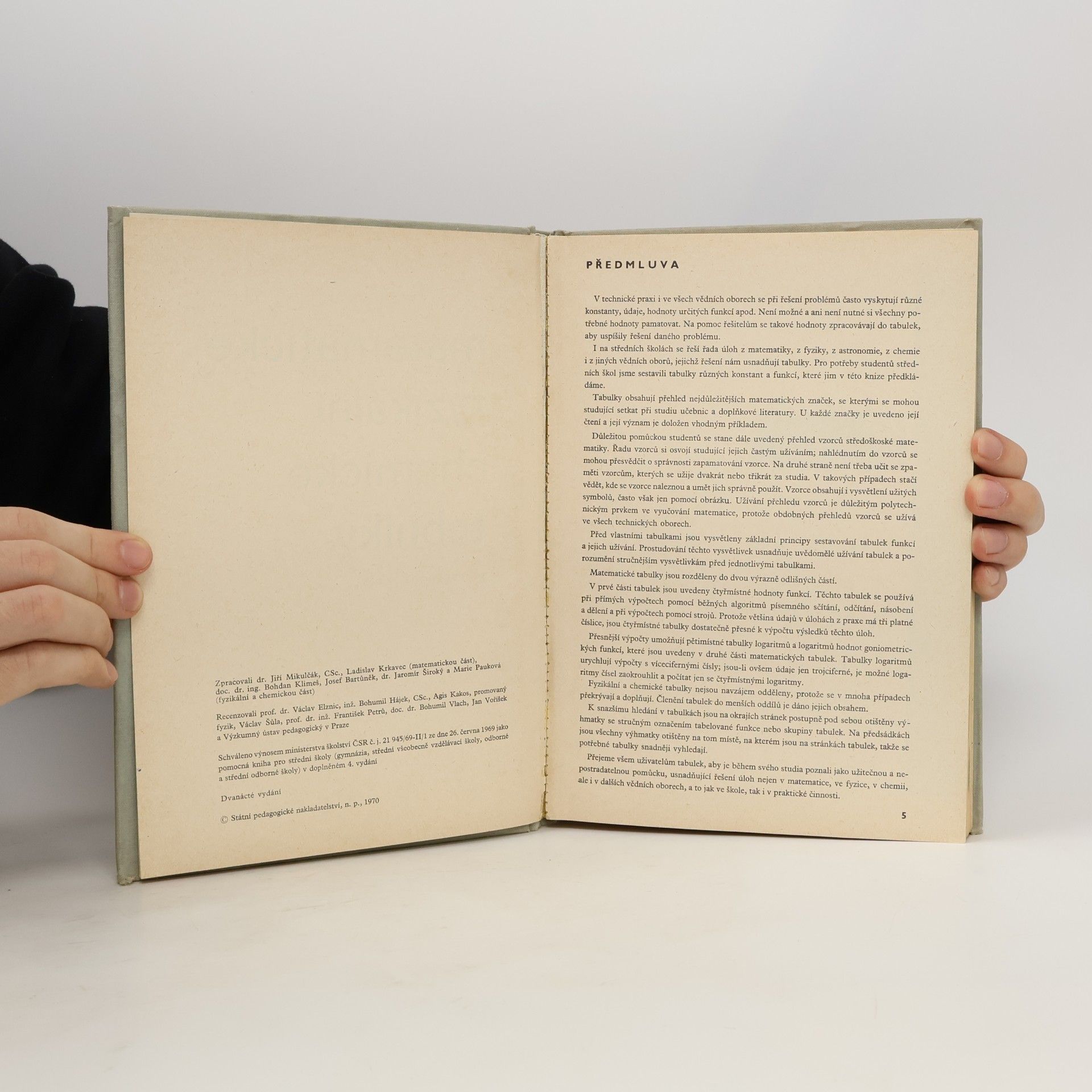 Jiří Mikulčák Matematické, fyzikální, chemické tabulky