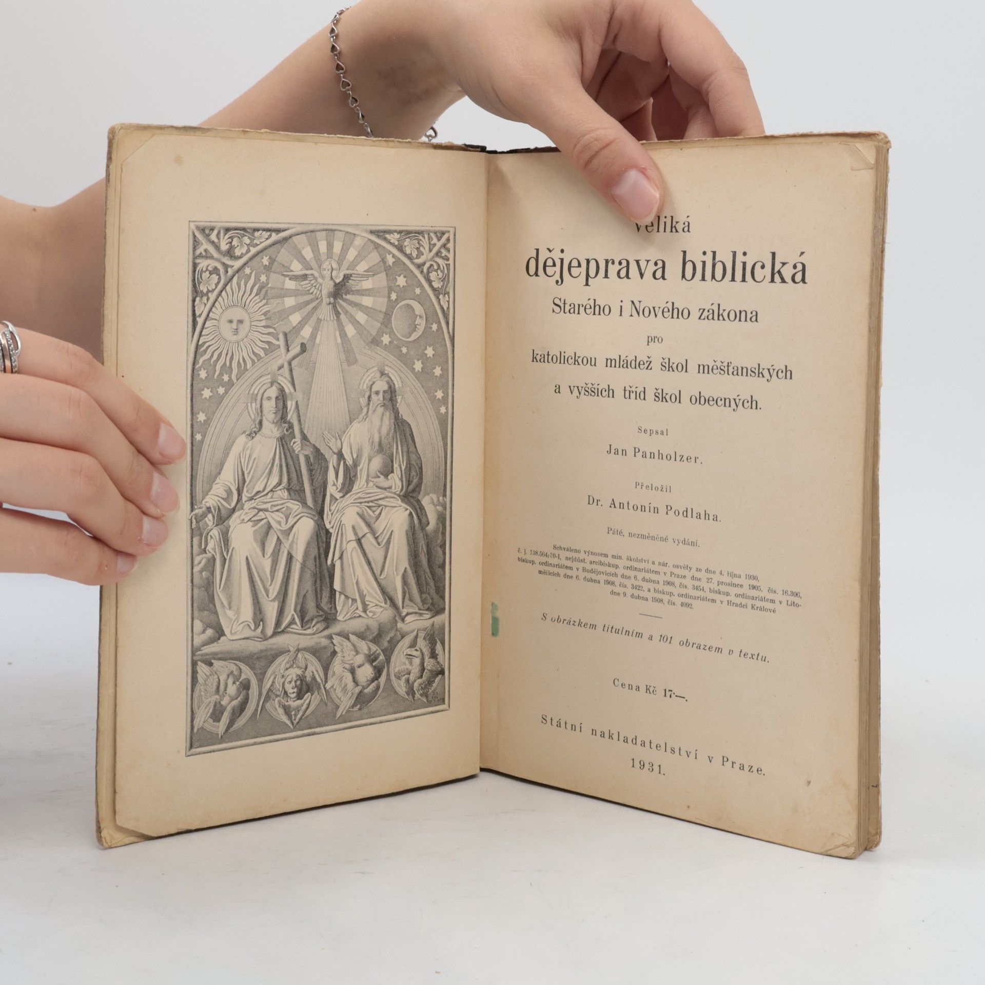 Johann Baptist Panholzer Veliká dějeprava biblická Starého i Nového zákona