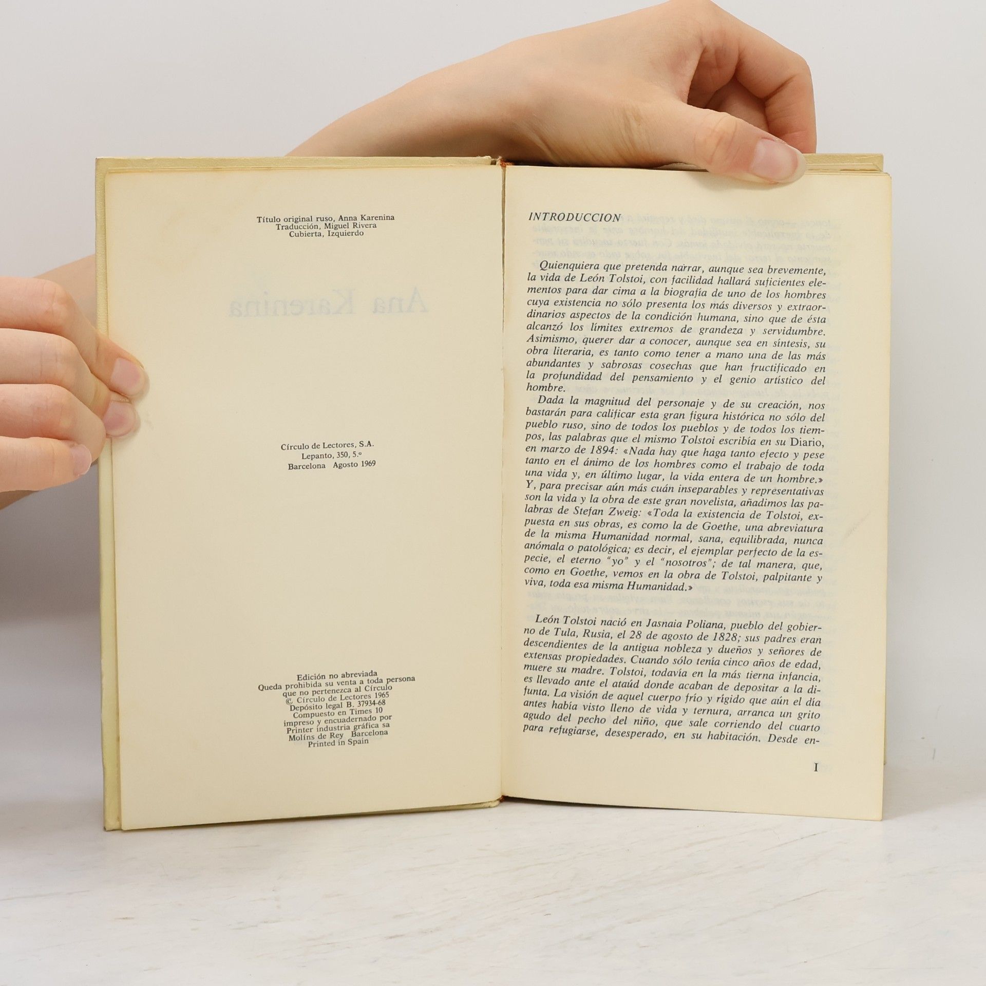 Lew Nikolajewitsch Tolstoi Ana Karenina I.