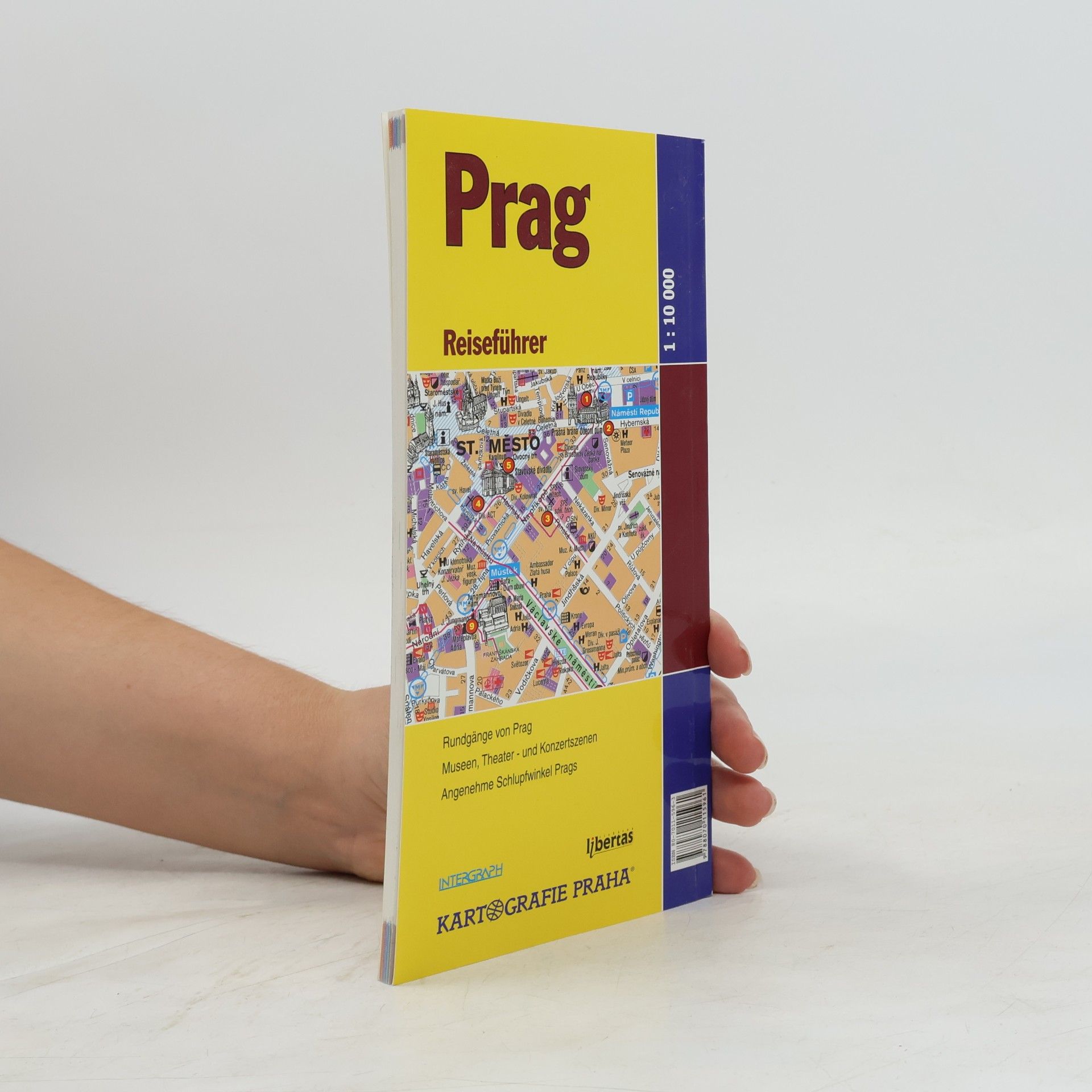 Kartografie Praha Prag Průvodce německy