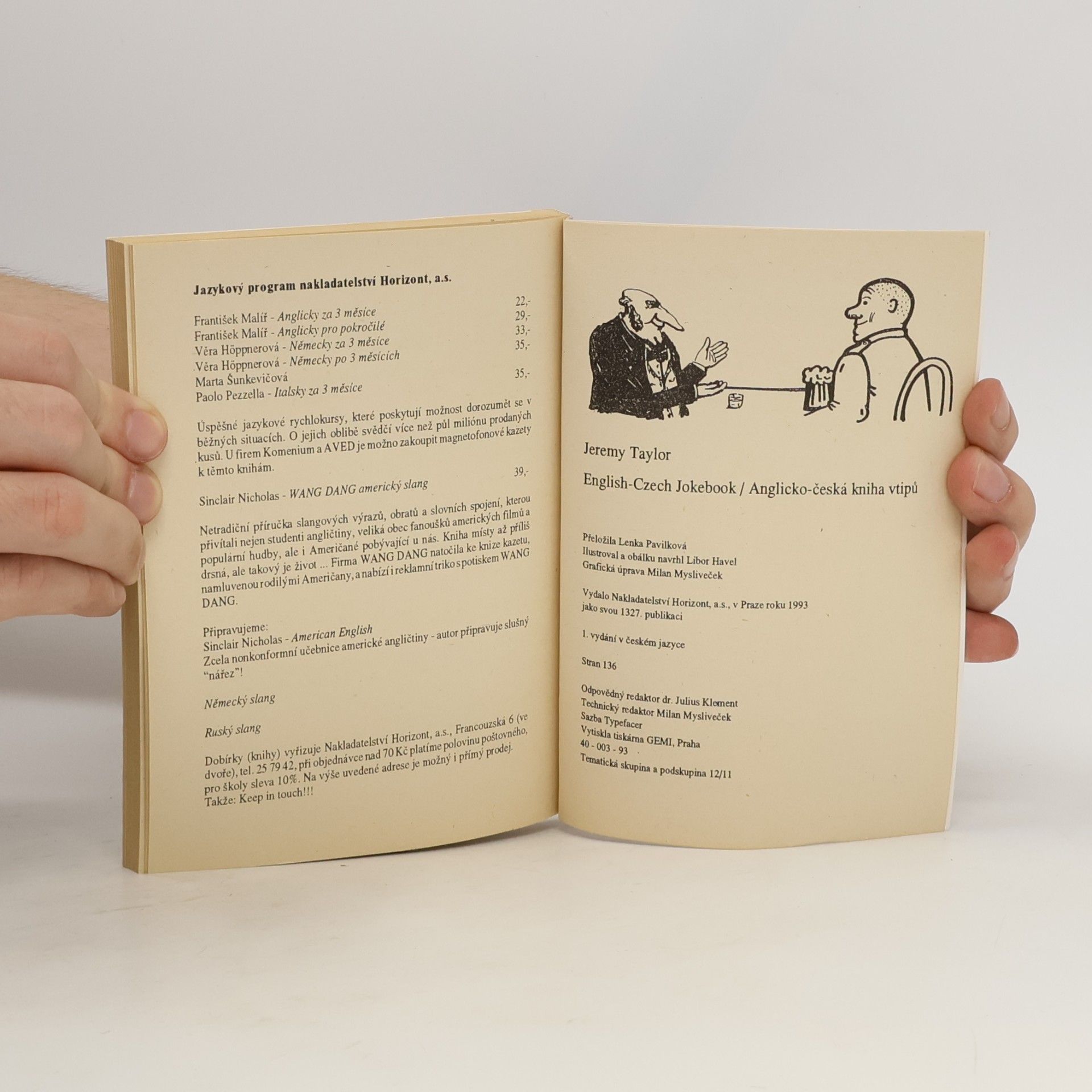 Jeremy Taylor English-Czech Joke Book