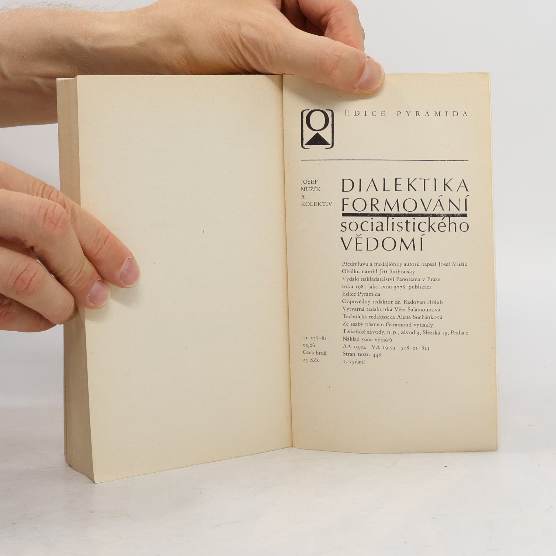 Josef Mužík Dialektika formování socialistického vědomí