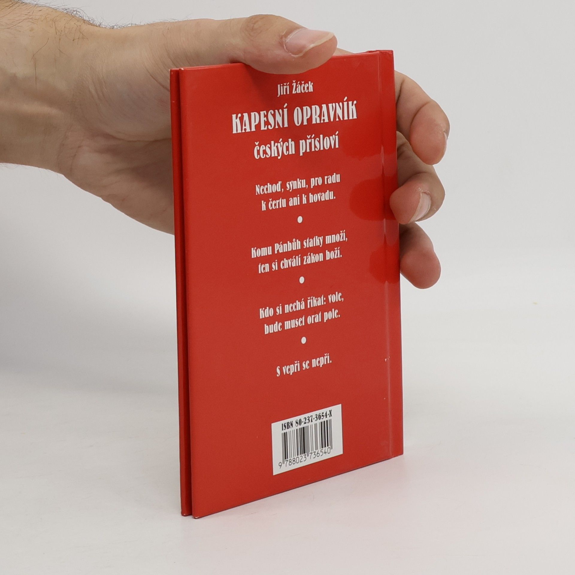 Jiří Žáček Kapesní opravník českých přísloví