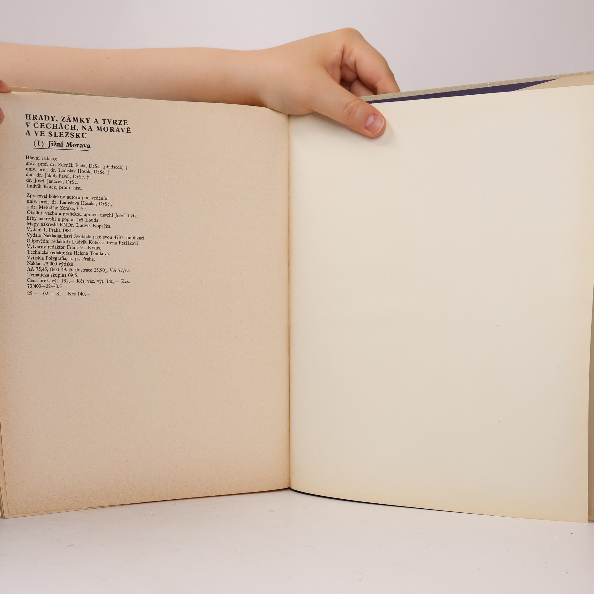 Various authors Hrady, zámky a tvrze v Čechách, na Moravě a ve Slezsku I. Jižní Morava