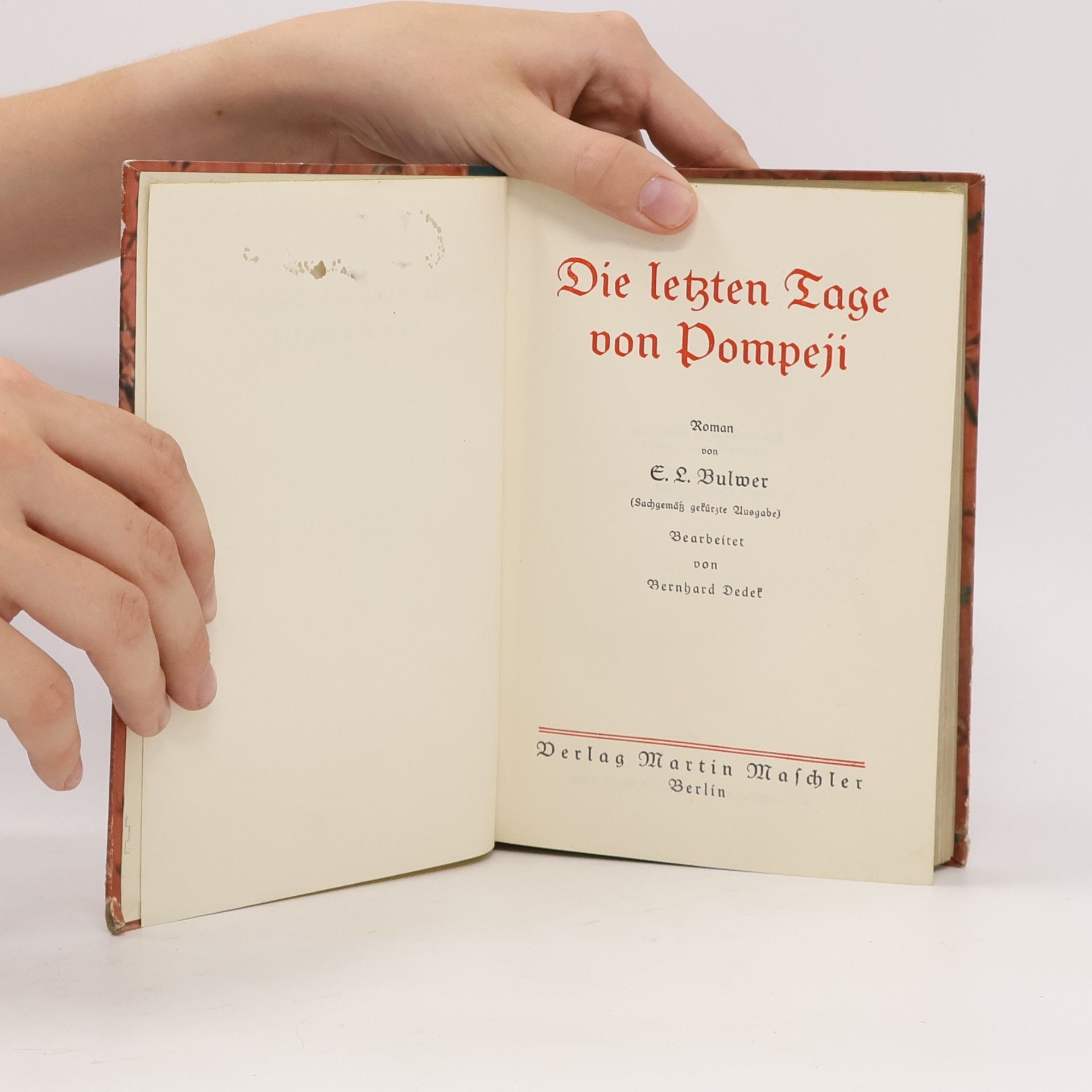 Edward Bulwer-Lytton Die Letzten Tage von Pompeji