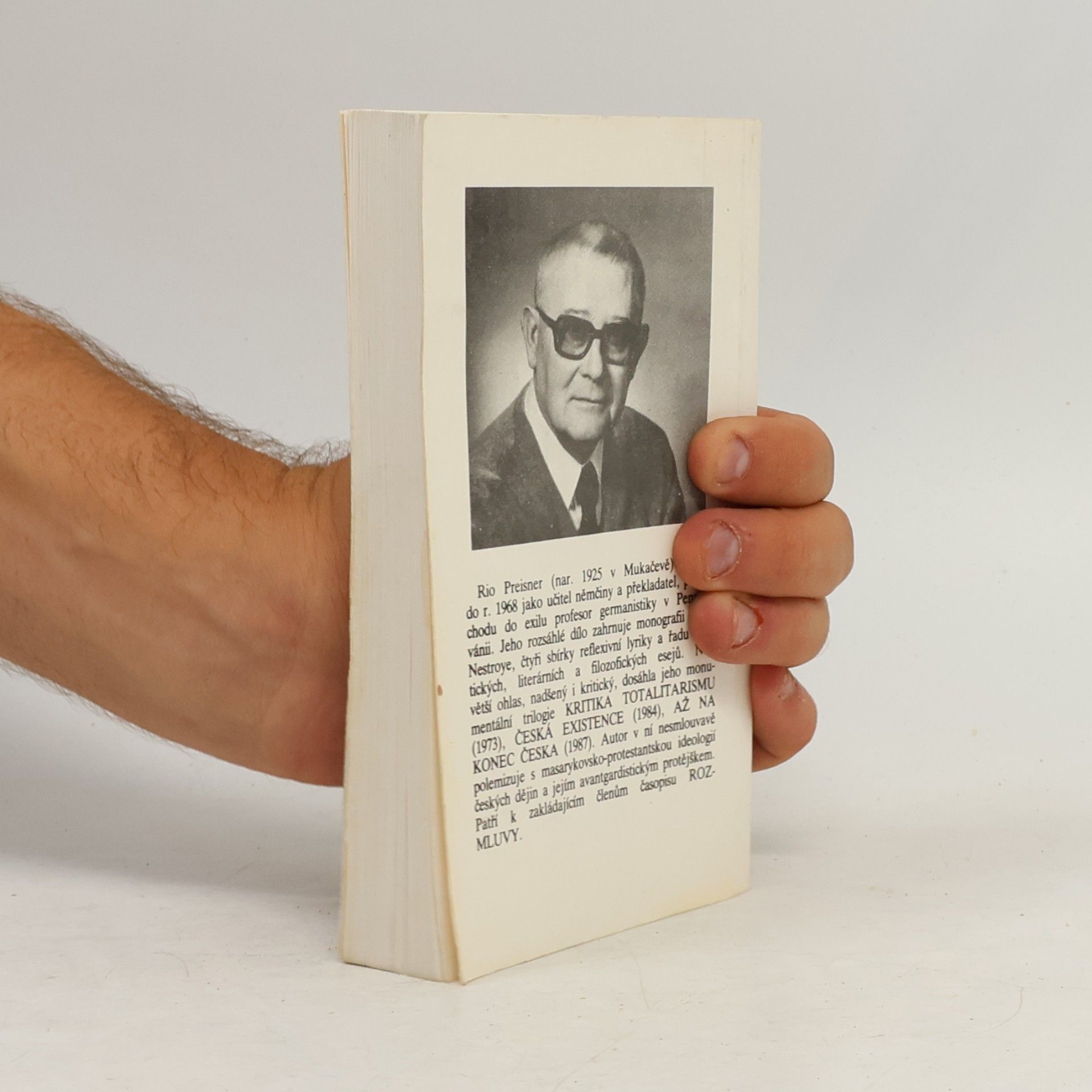Rio Preisner Česká existence
