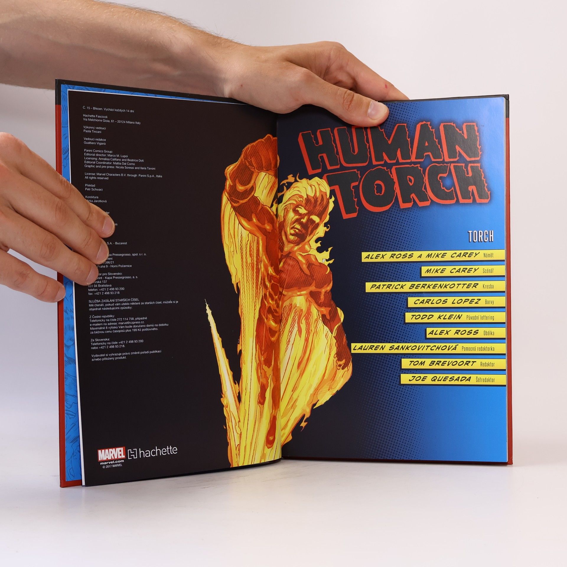 Jim Hammond Nejmocnější hrdinové Marvelu 15. Human Torch