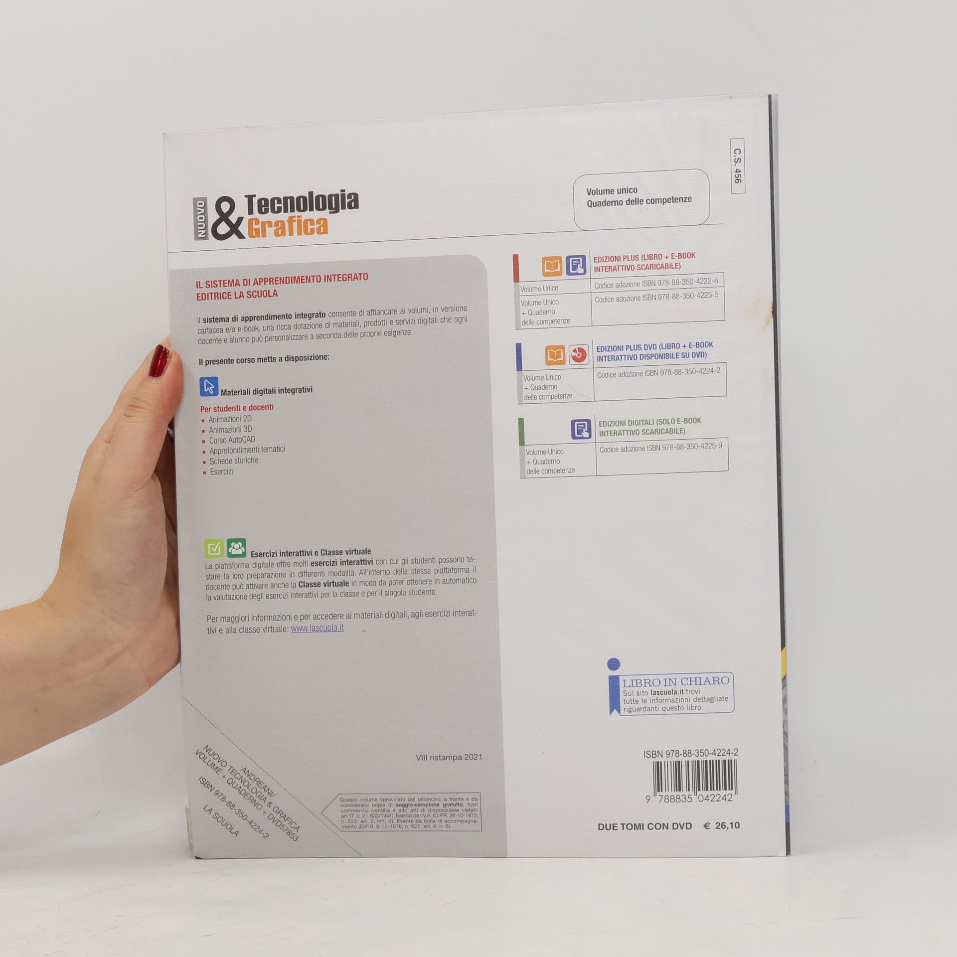Fernanda Andreani Nuovo tecnologia & grafica. Quaderno delle competenze. Per le scuole superiori. Con DVD-ROM. Con e-book. Con espansione online