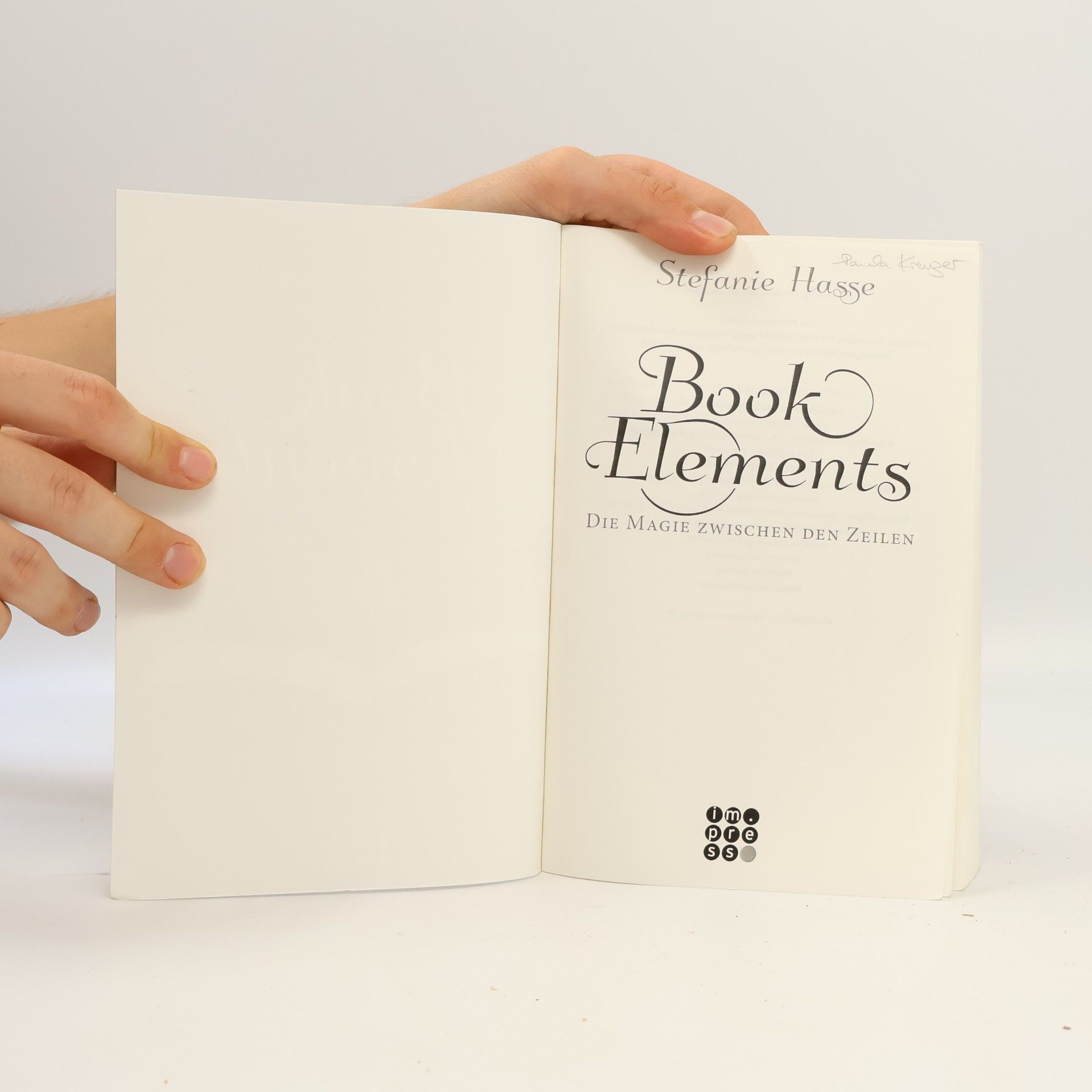 Stefanie Hasse Book elements - die Magie zwischen den Zeilen