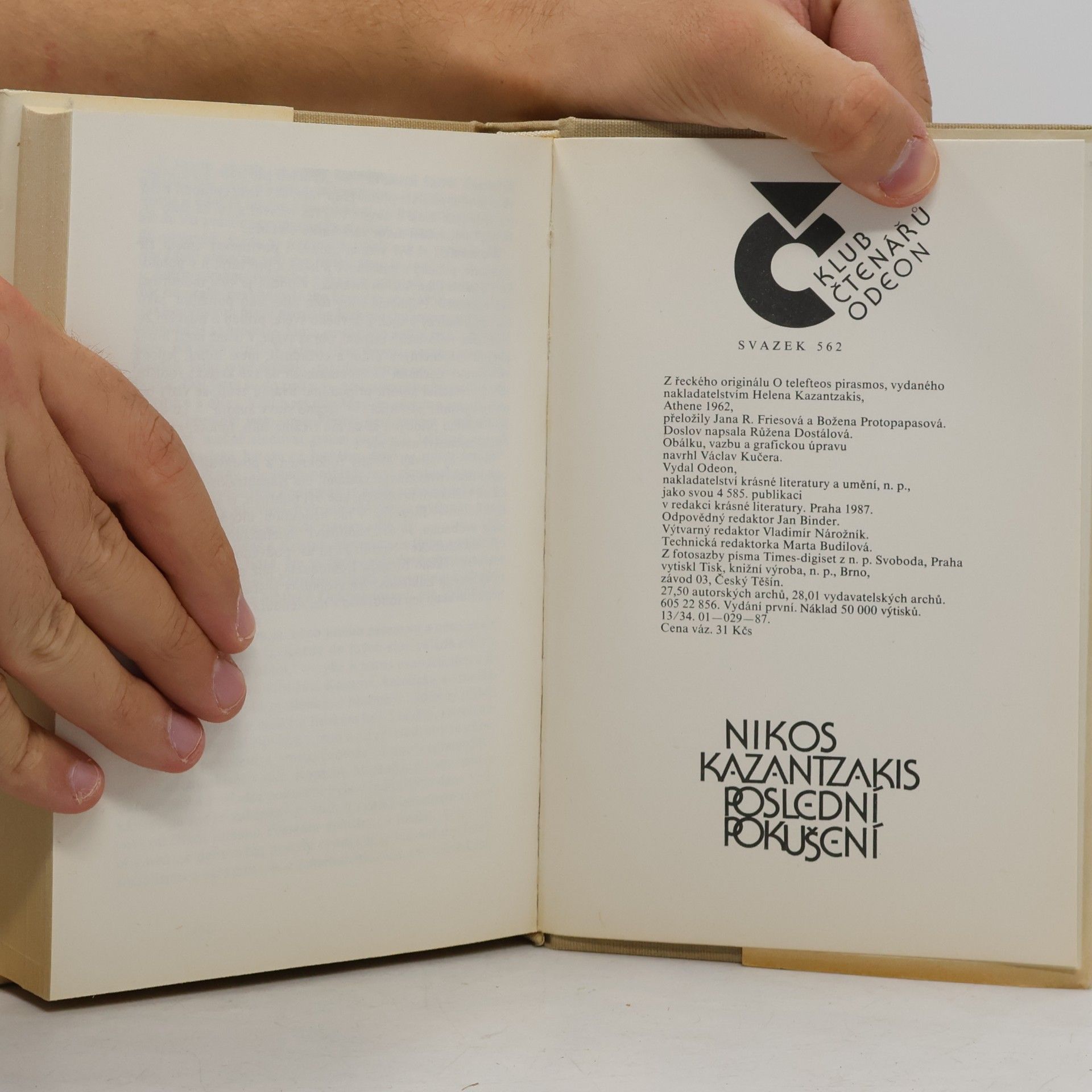 Nikos Kazantzakis Poslední pokušení