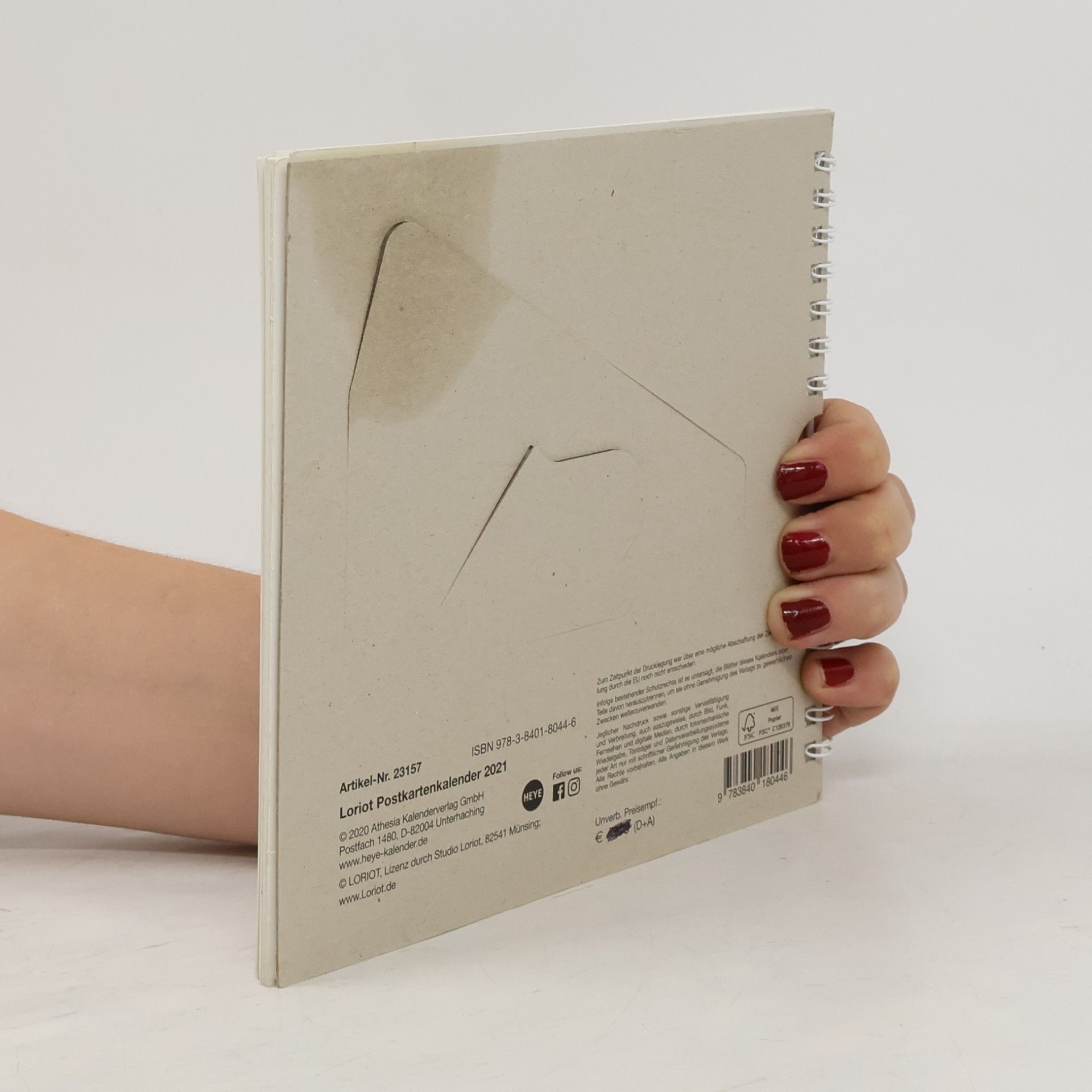 Heye Loriot Postkartenkalender Kalender 2021