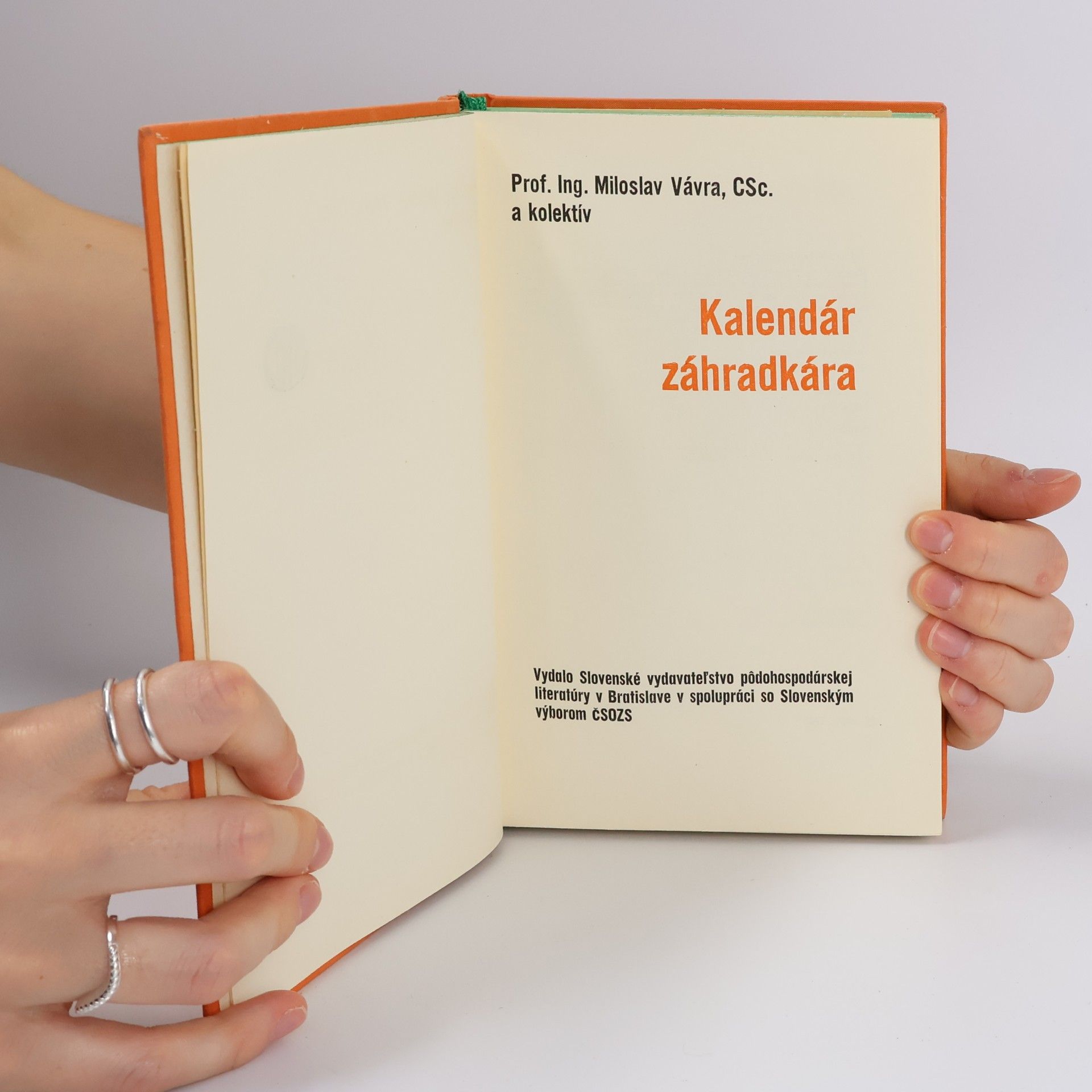 Miloslav Vávra Kalendár záhradkára