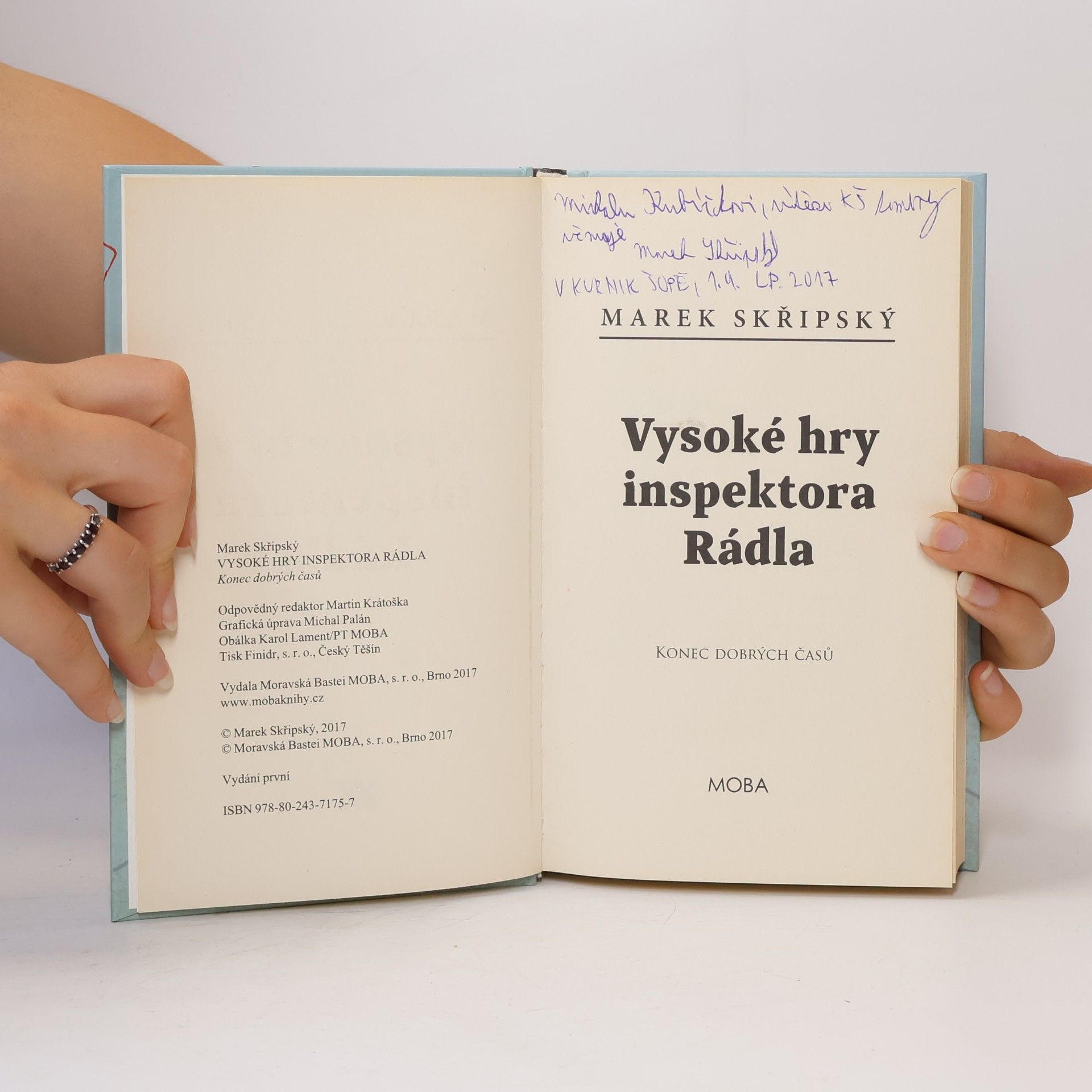 Marek Skřipský Vysoké hry inspektora Rádla; konec dobrých časů
