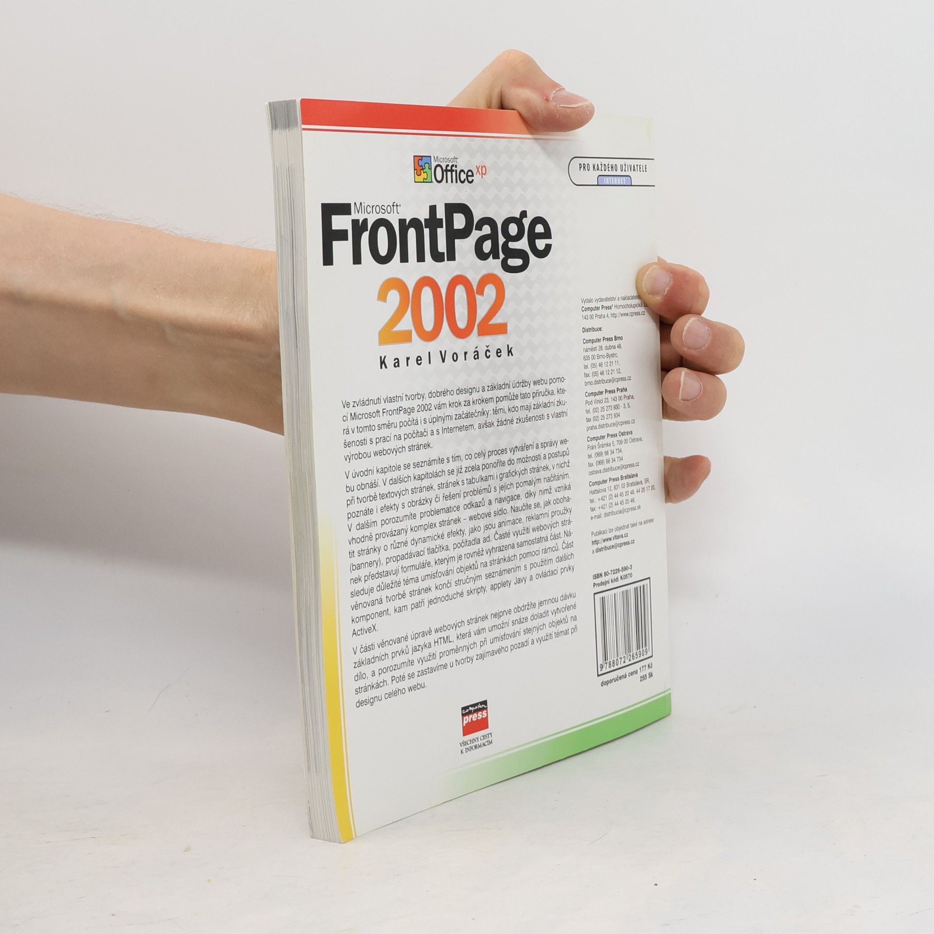 Karel Voráček Microsoft FrontPage 2002 : uživatelská příručka