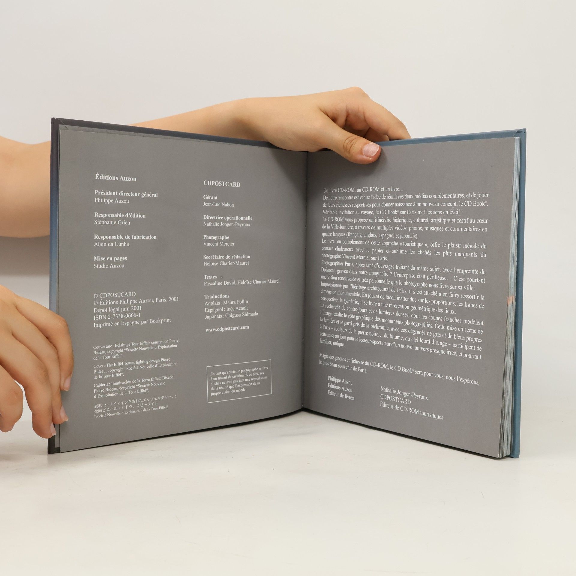 Vincent Mercier CD Book: Paris Interactive Edition Francais-Anglais-Espagnol-Japonais, Avec CD-ROM