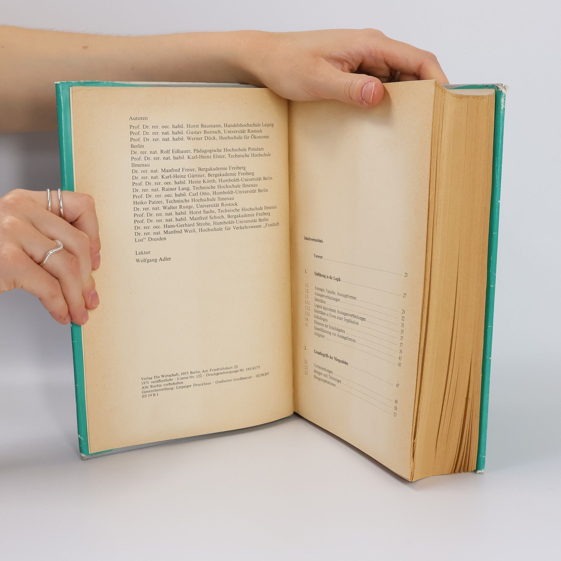 Heinz Körth Mathematik für ökonomische und ingenieurökonomische Fachrichtungen 1