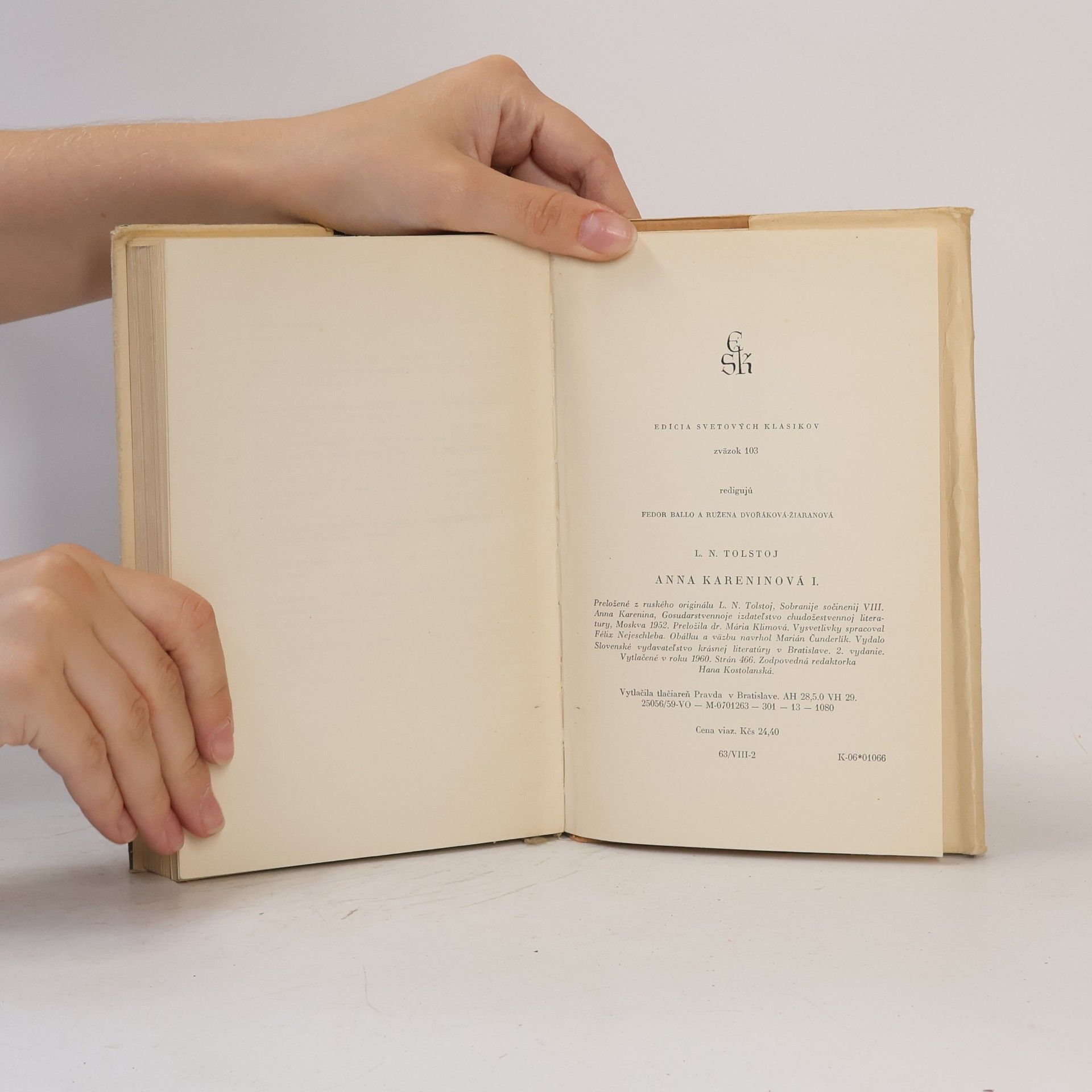 Lew Nikolajewitsch Tolstoi Anna Kareninová I.