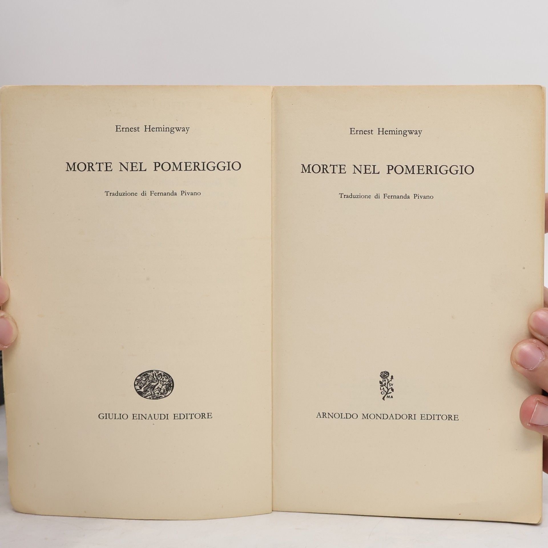 Ernest Hemingway Morte nel pomeriggio